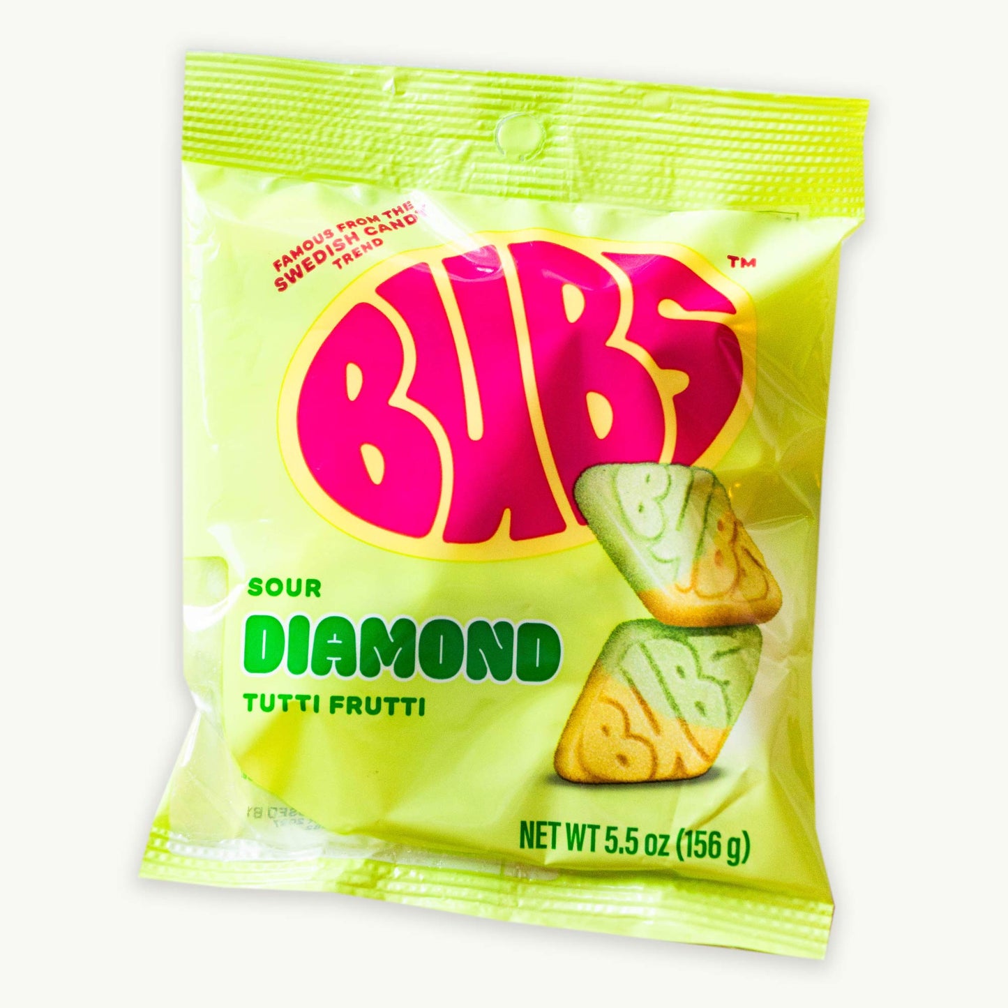 BUBS Sour Tutti Frutti Swedish Candy 5.5oz
