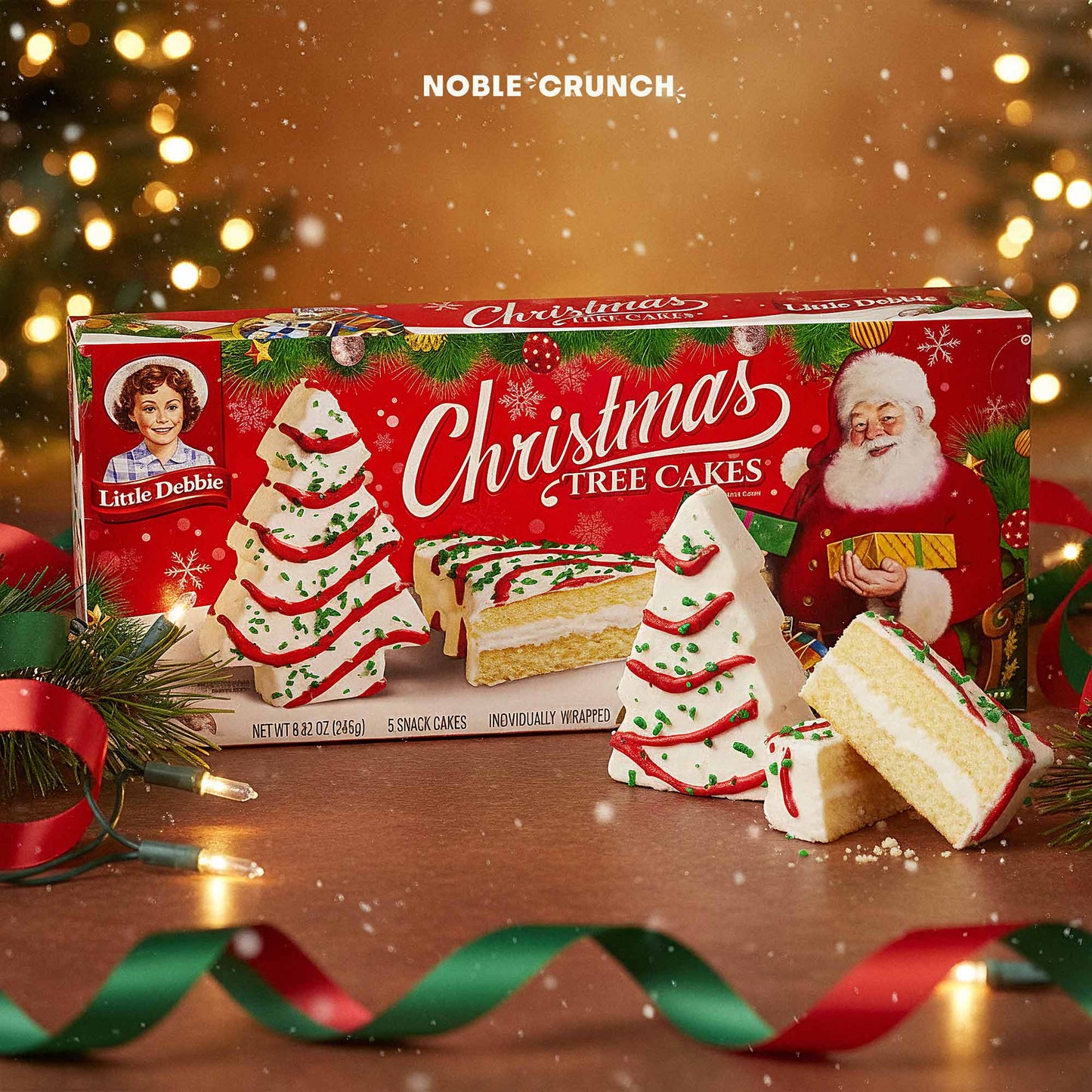 Little Debbie Vanilla Christmas Tree Cakes 5ct 8.62oz