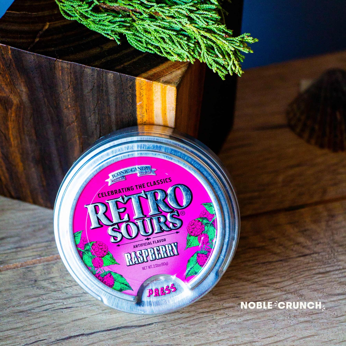 Retro Sours Raspberry Fruit Candy 2.12oz