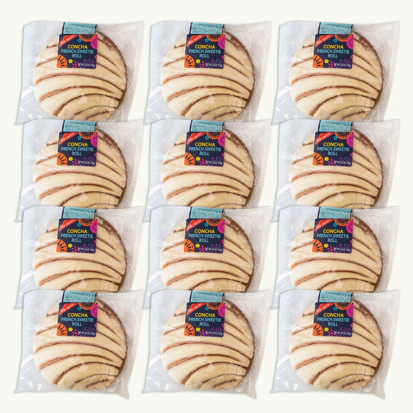 Bon Appetit Concha French Sweetie Roll 5oz