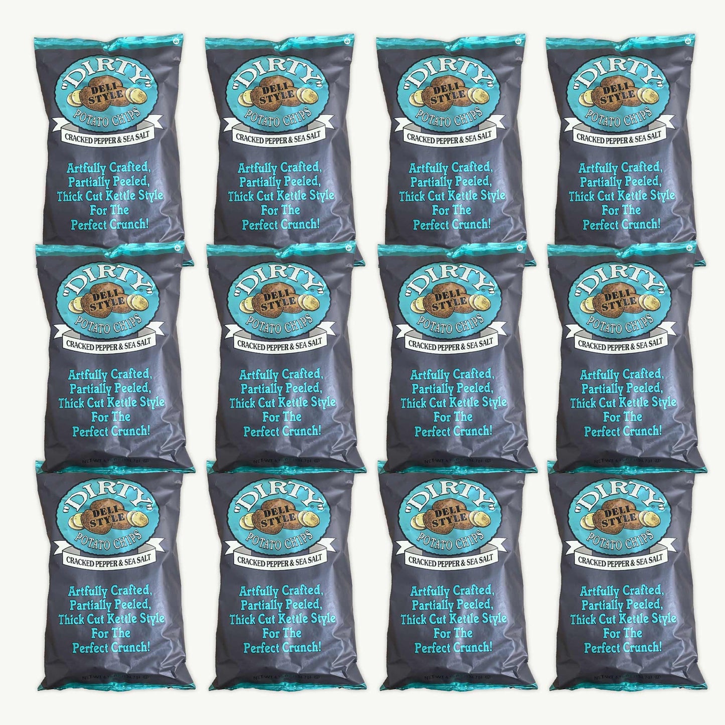Dirty Cracked Pepper Sea Salt Kettle Potato Chips 4.75oz