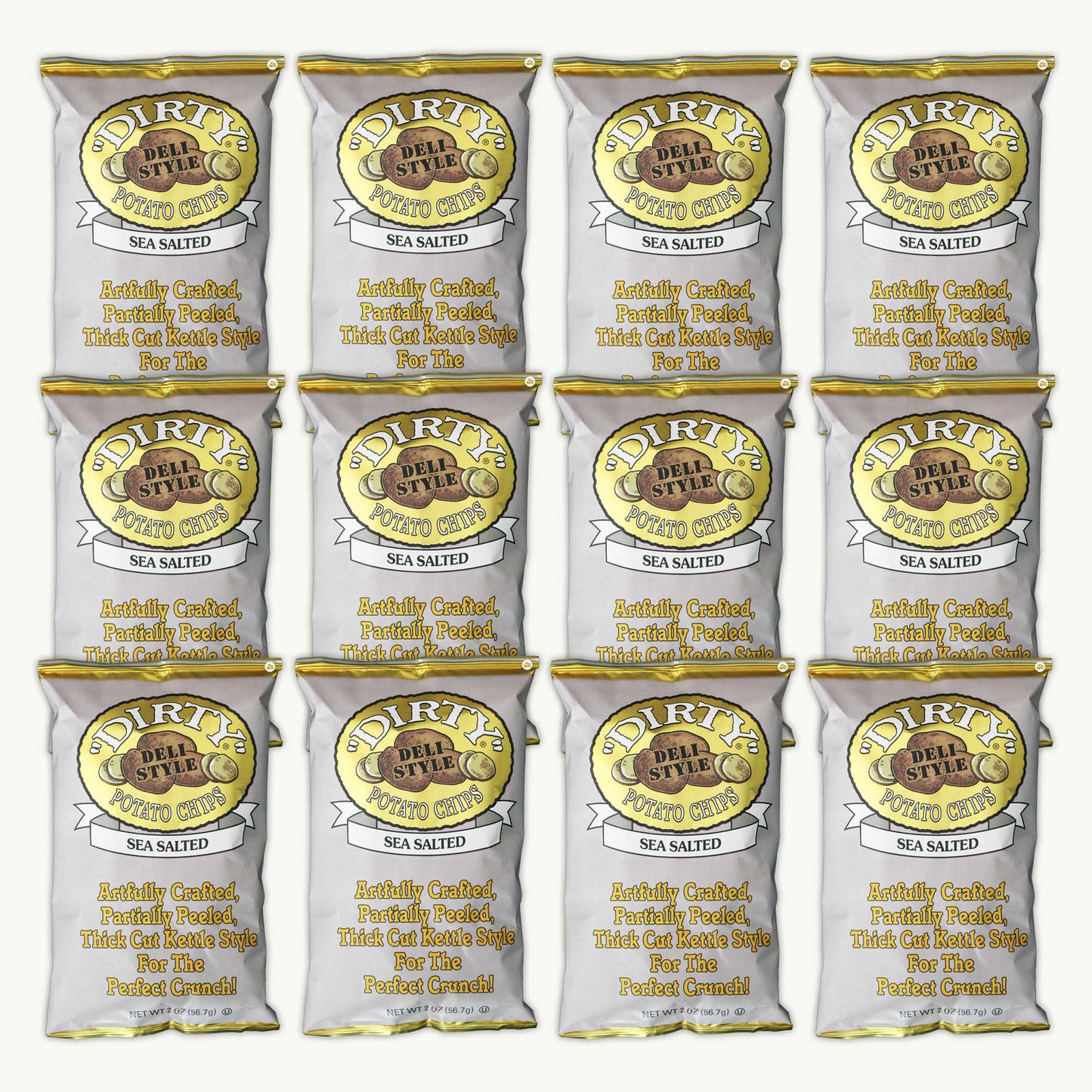 Dirty Sea Salted Potato Chips 2oz