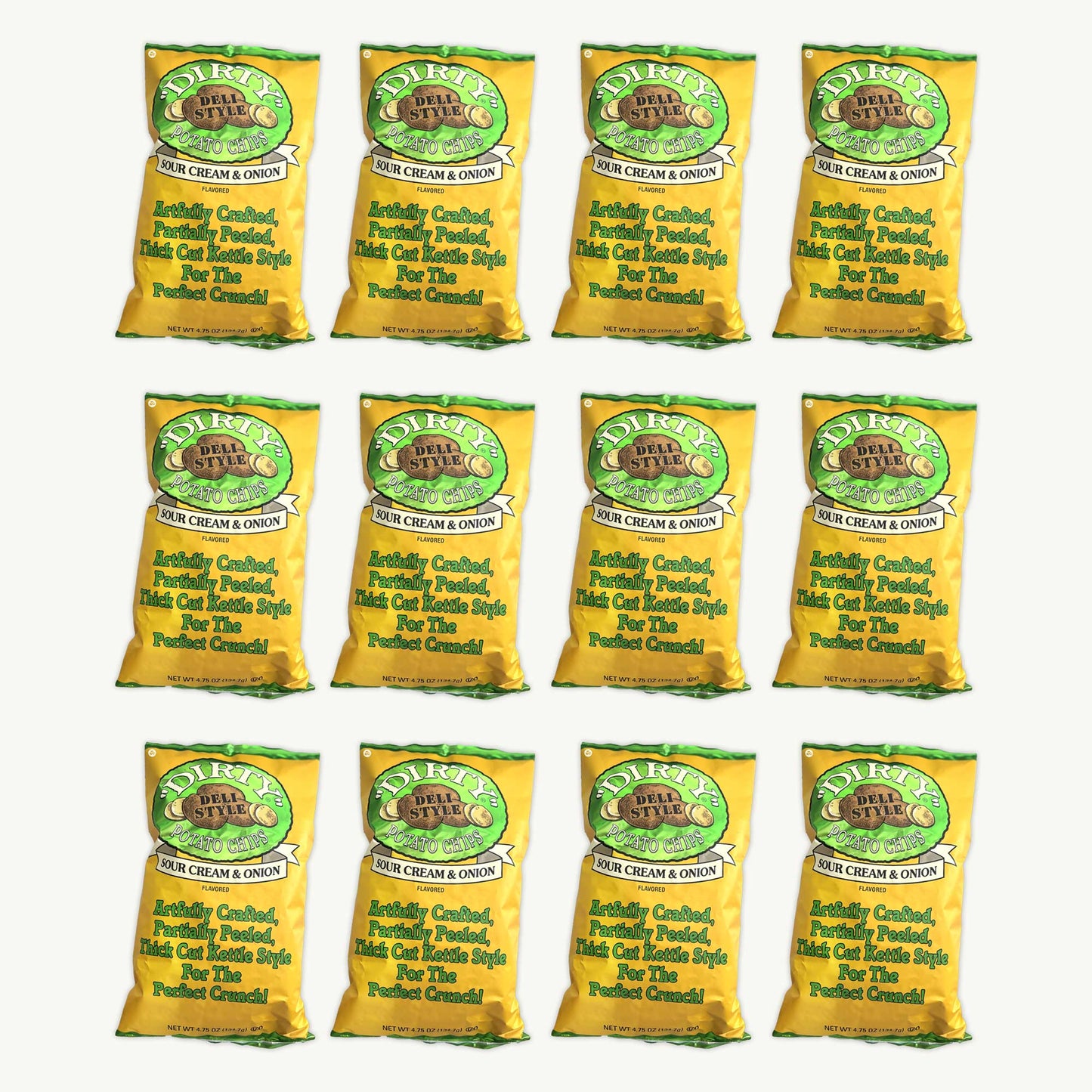 Dirty Sour Cream Onion Kettle Potato Chips 4.75oz