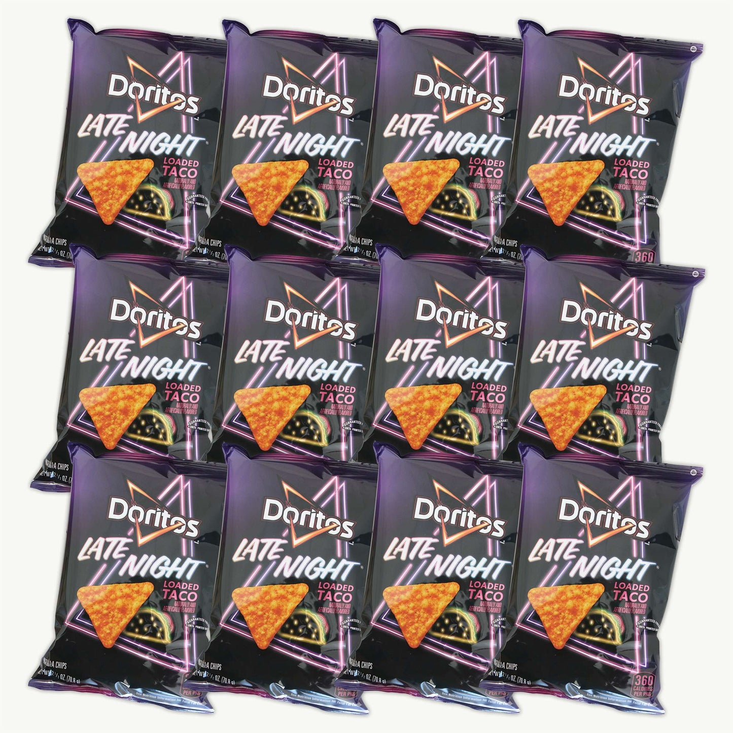 Doritos Late Night Loaded Taco Tortilla Chips 2.5oz
