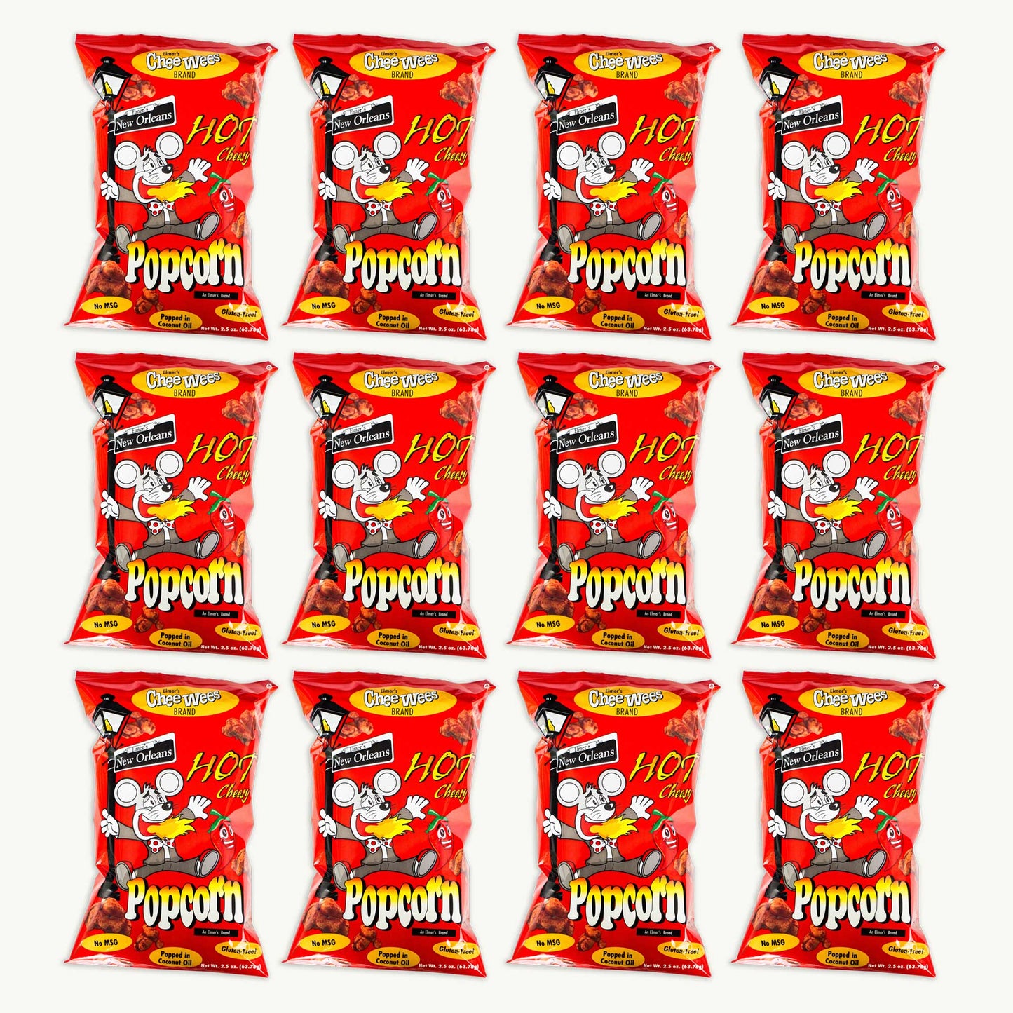 Elmer's New Orleans Hot Cheesy Popcorn Popcorn 2.5oz