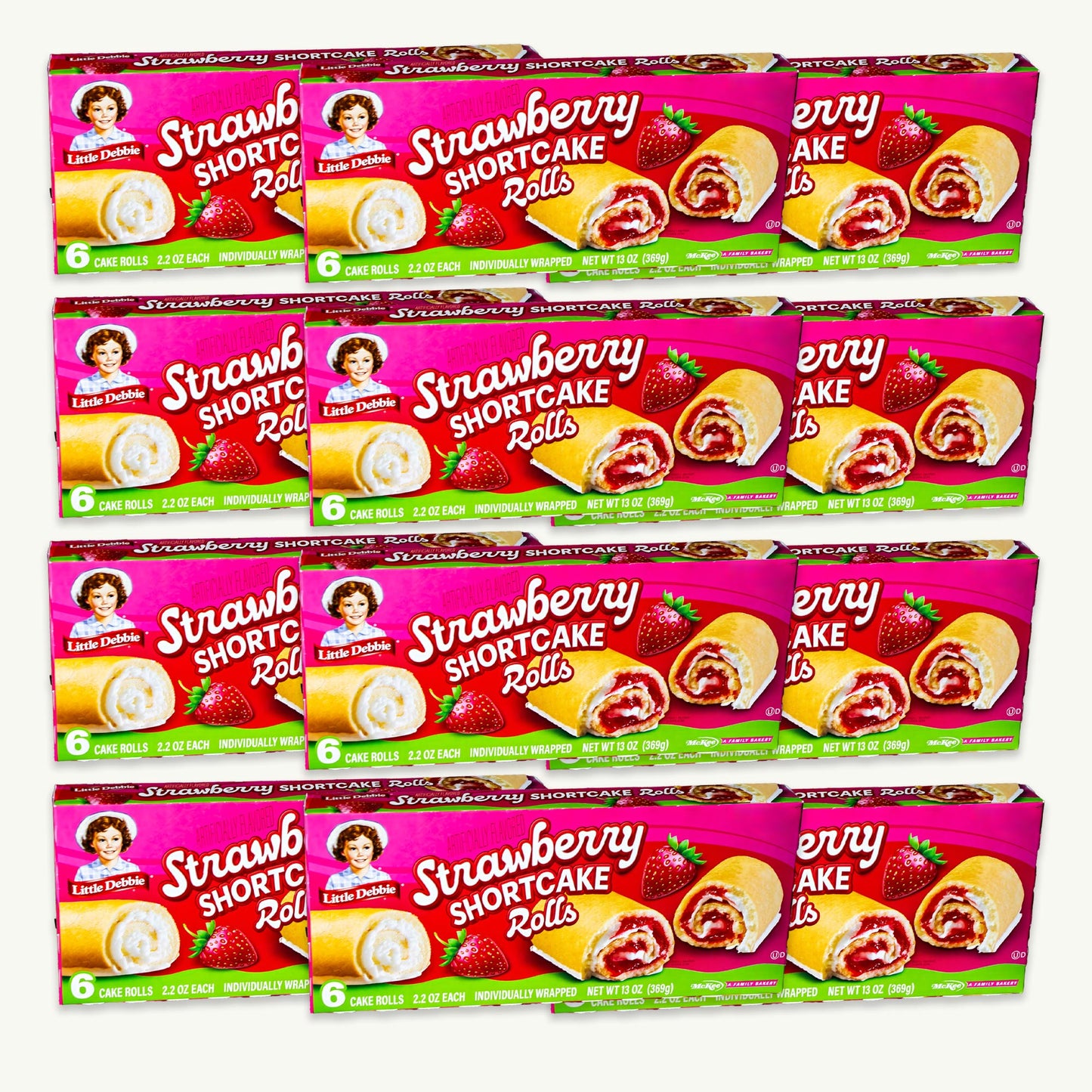 Little Debbie Strawberry Shortcake Rolls 13oz 6ct
