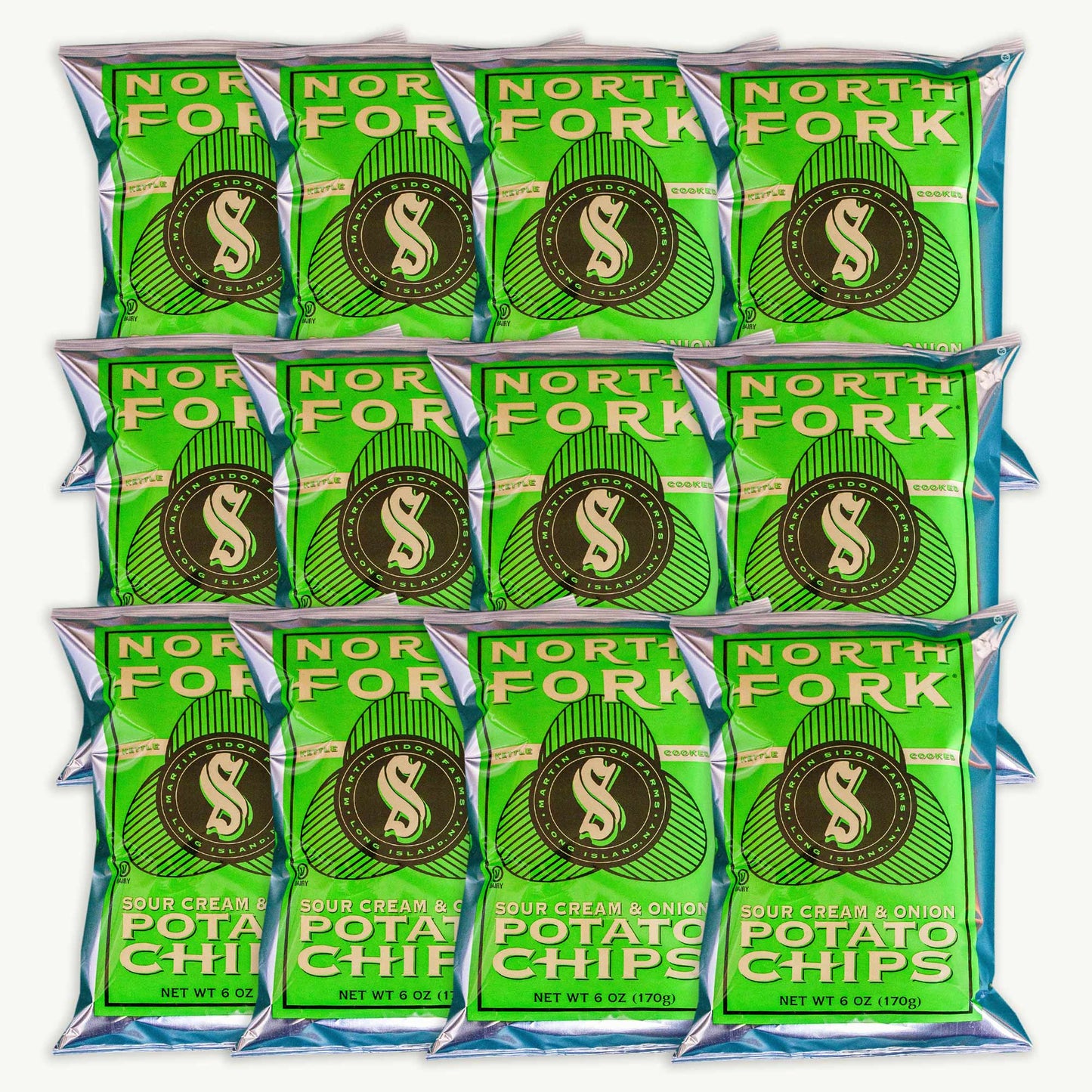 North Fork Sour Cream Onion Kettle Potato Chips 6oz