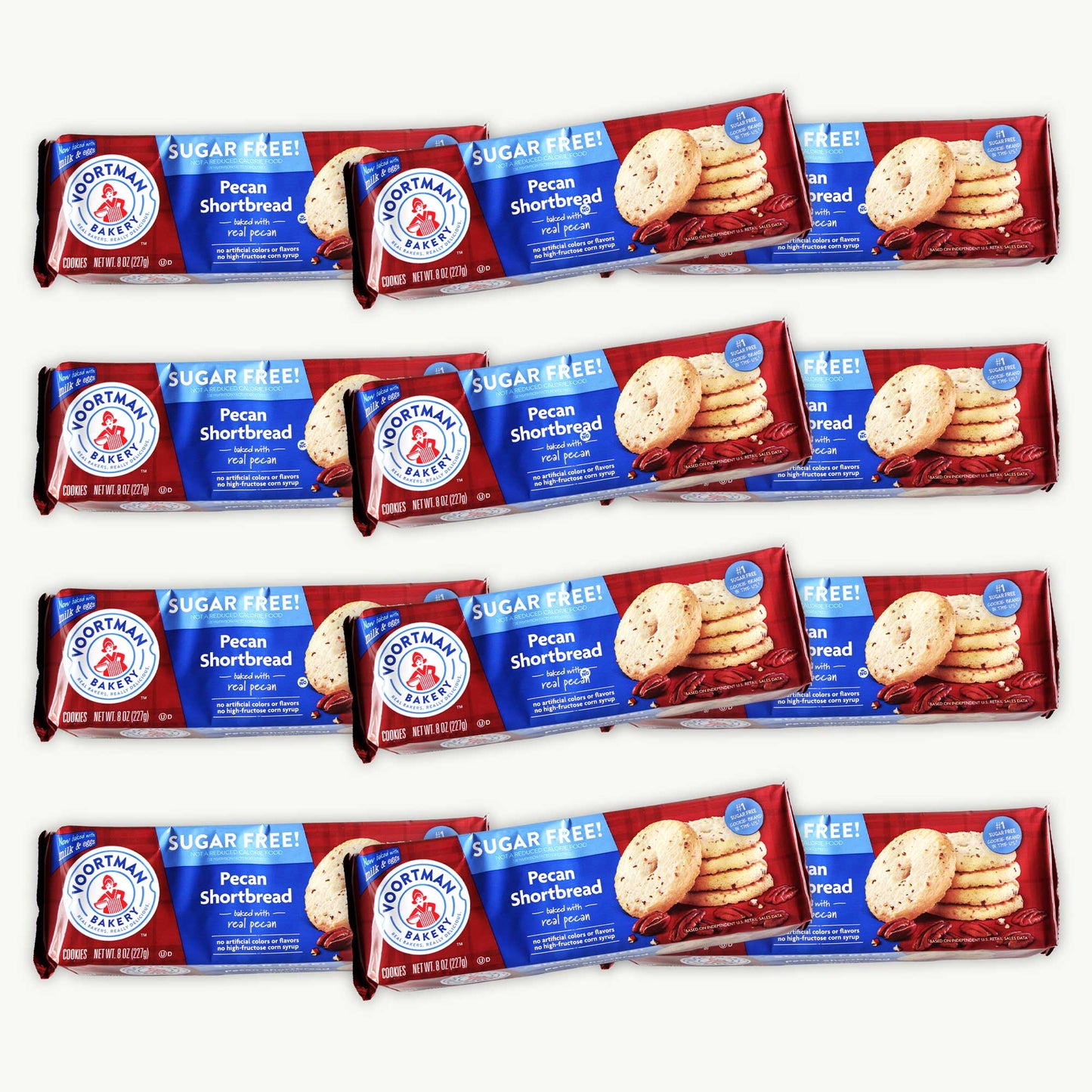 Voortman Sugar Free Pecan Shortbread Cookies 8oz
