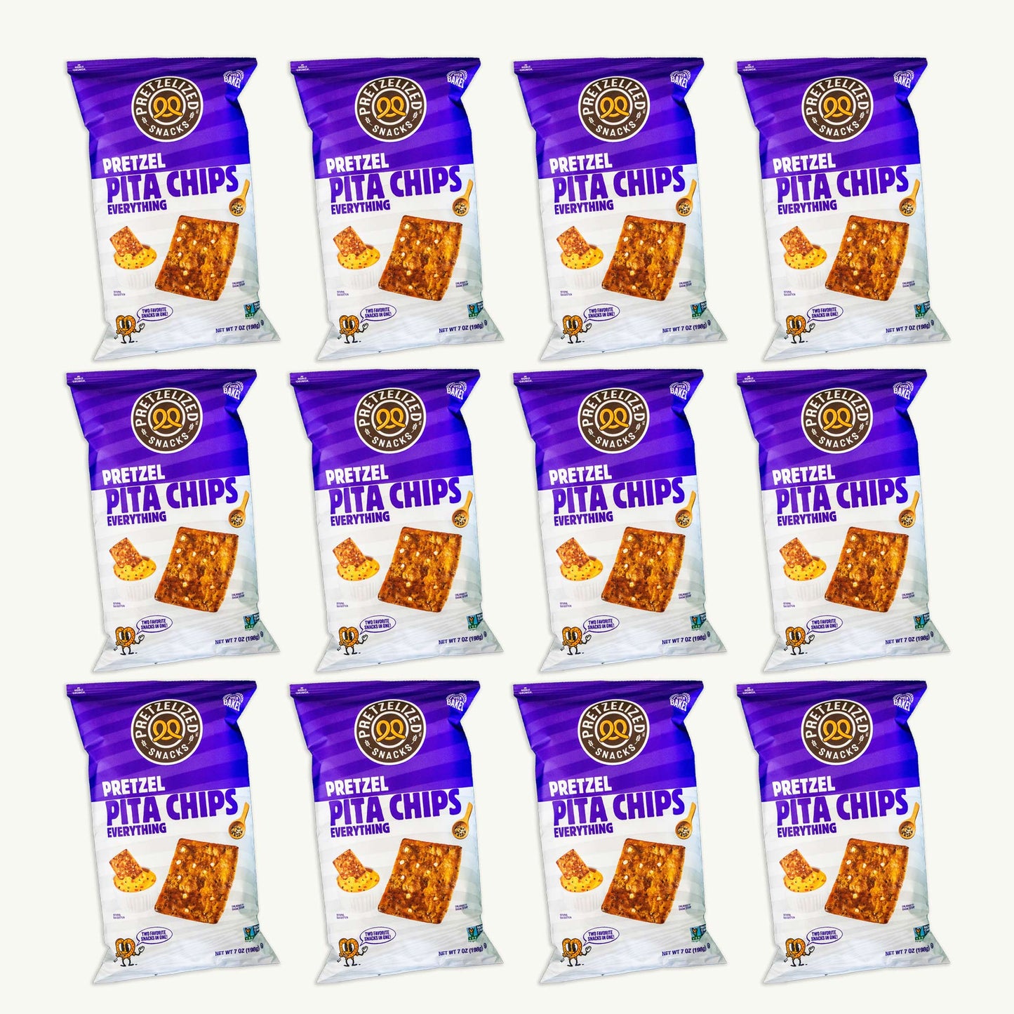 Pretzelized Everything Pita Chips 7oz