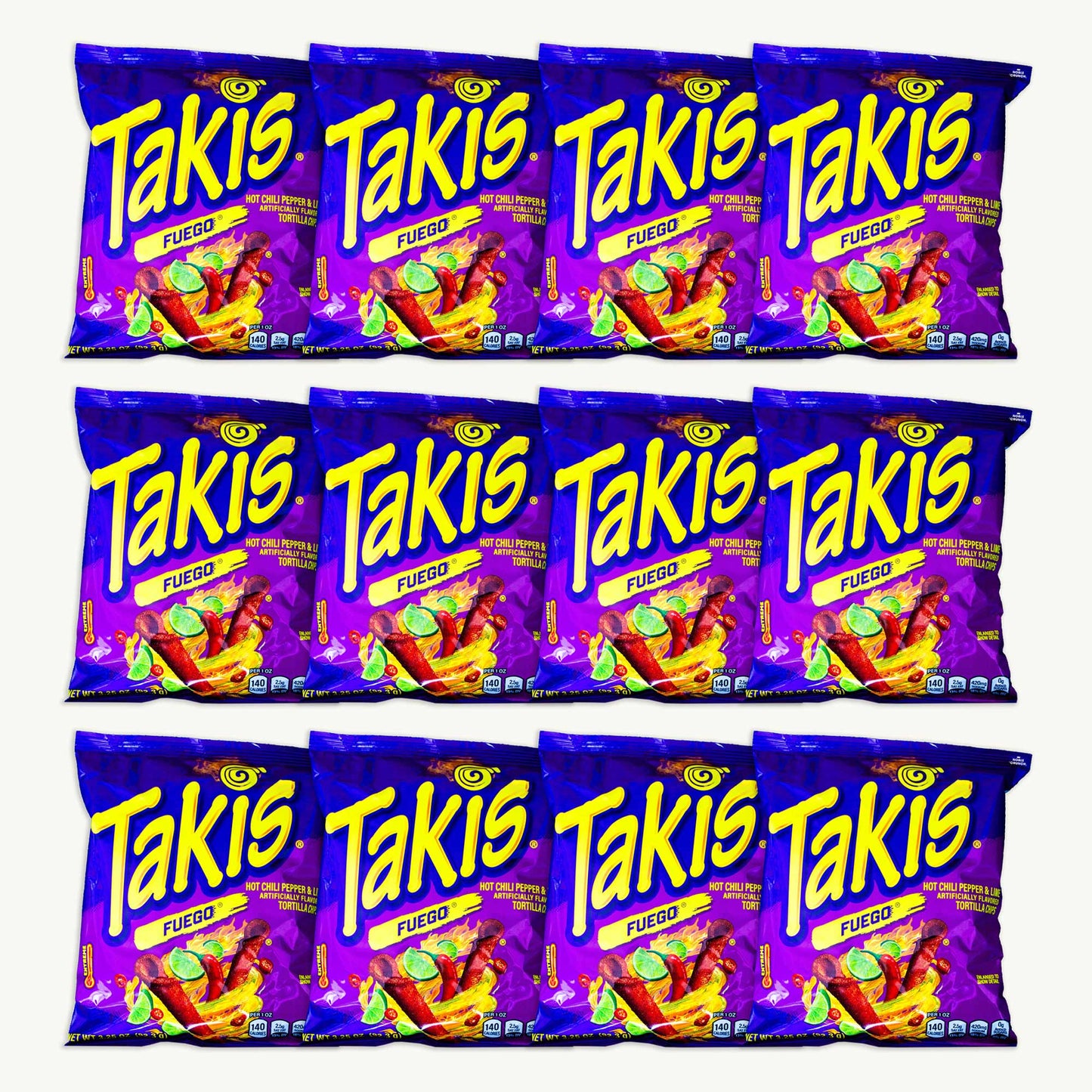 Takis Fuego Tortilla Chips Snack Size 3.25oz