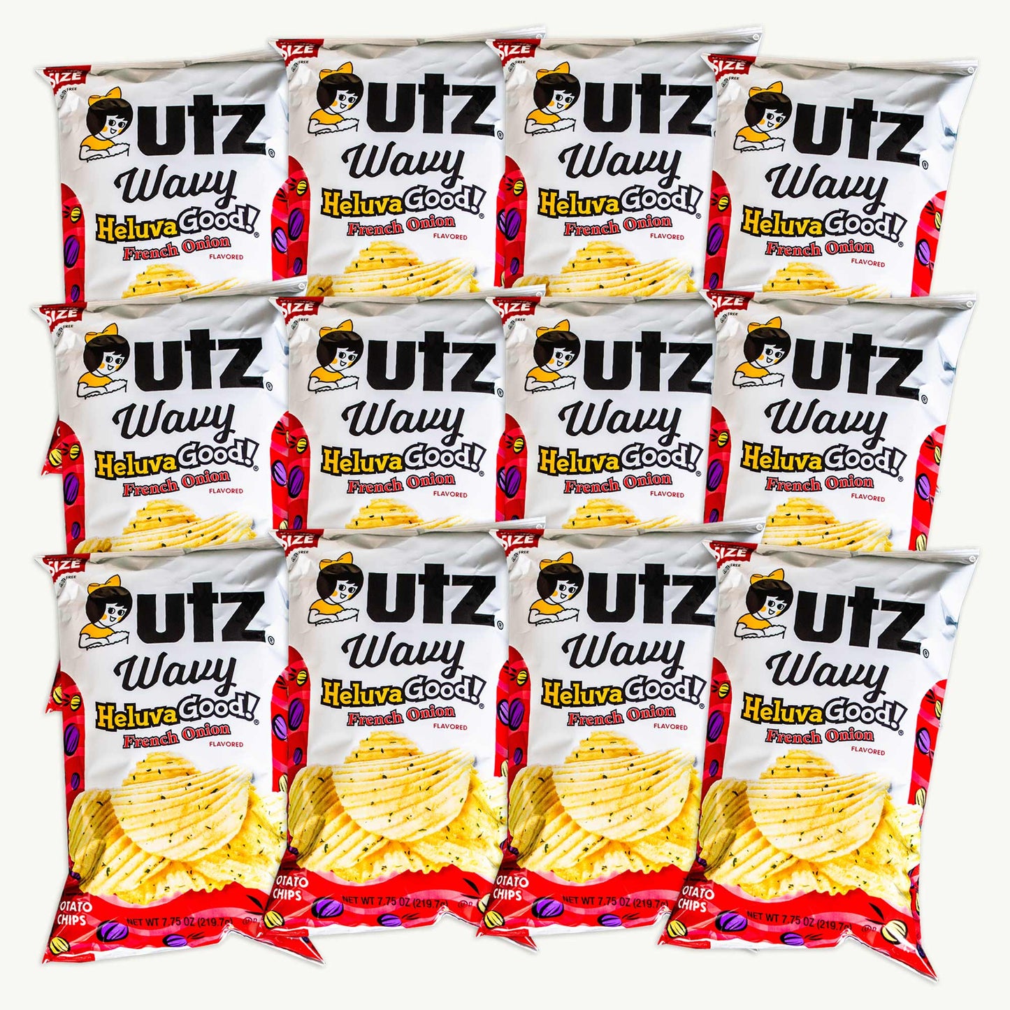 Utz Wavy HeluvaGood French Onion Potato Chips 7.75oz