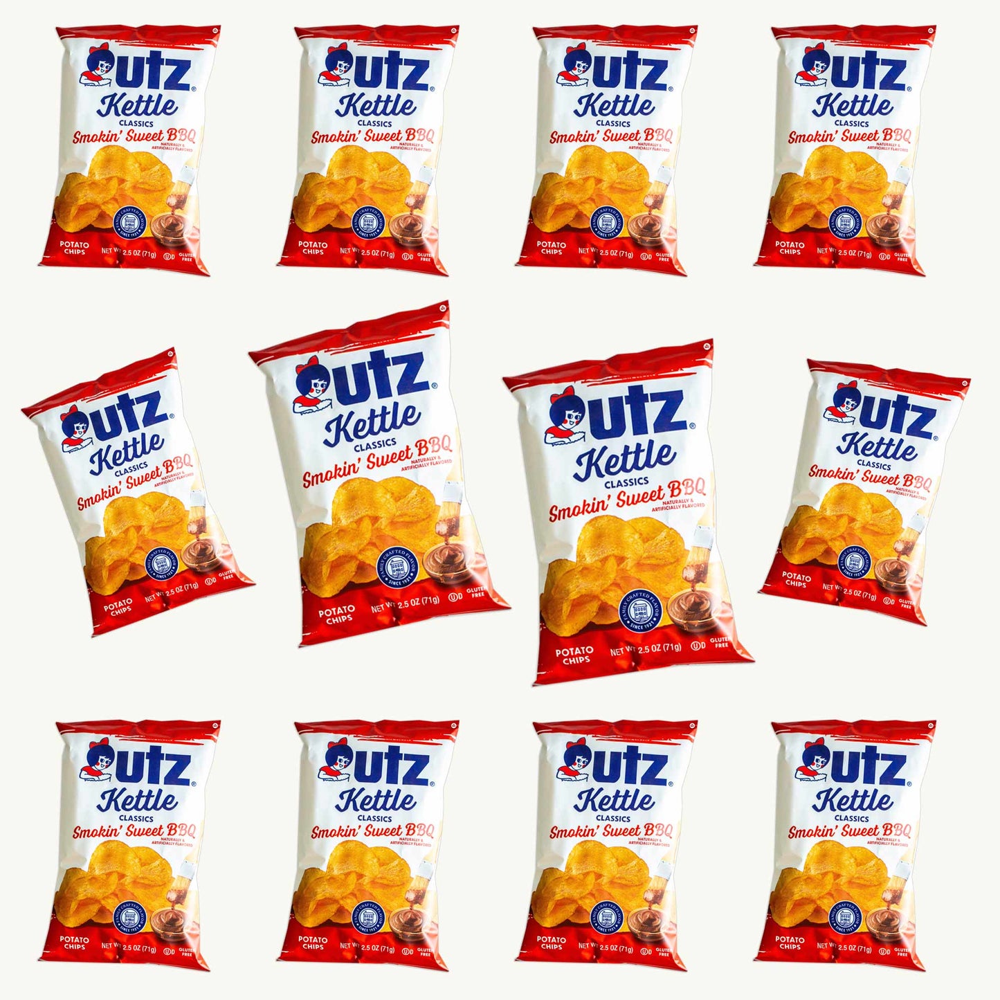 Utz Kettle Smokin Sweet BBQ Potato Chips 2.5oz