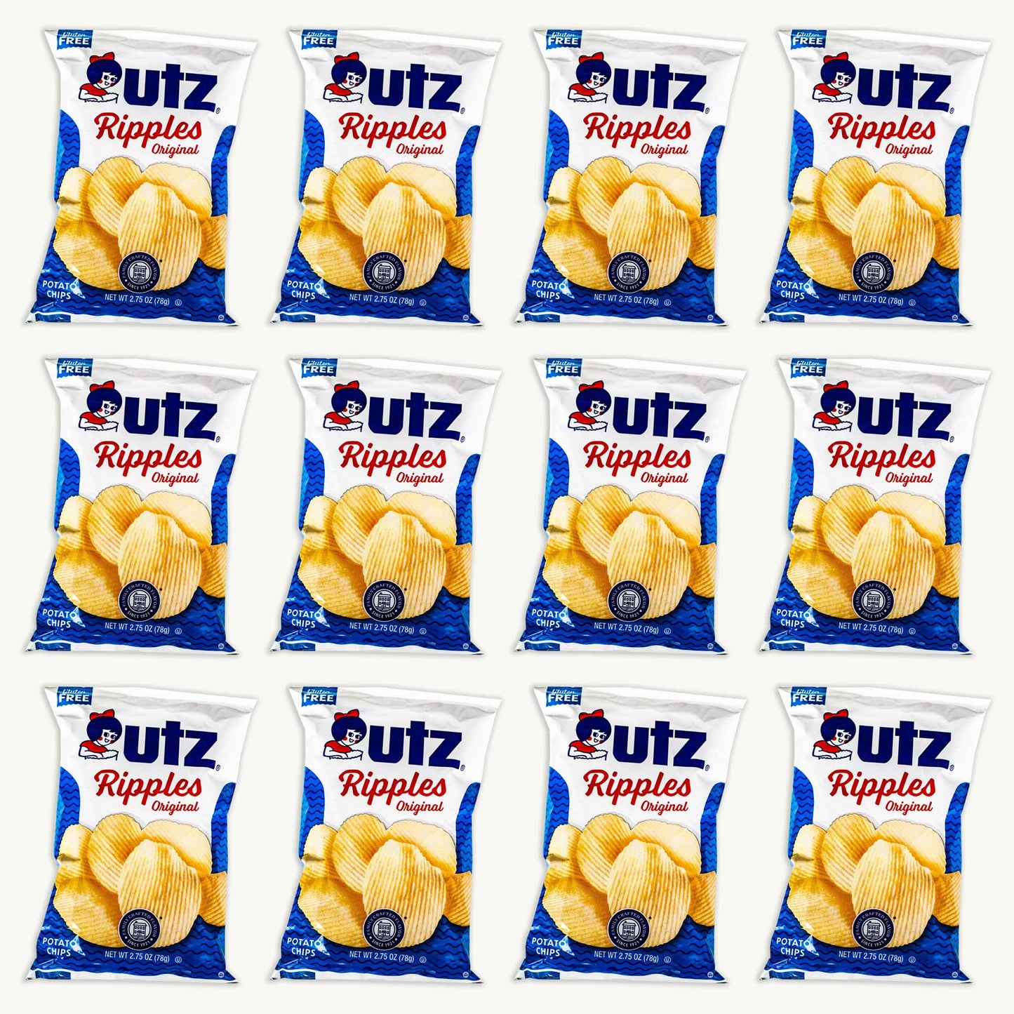 Utz Ripples Original Potato Chips 2.75oz