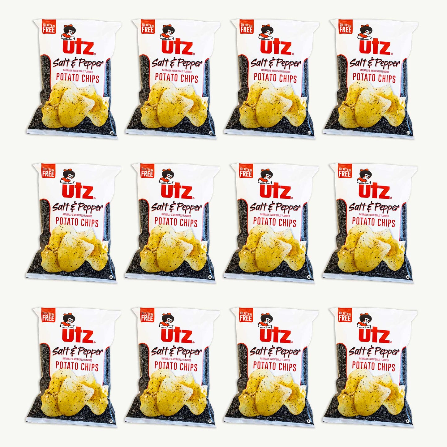Utz Salt Pepper Potato Chips 2.75oz