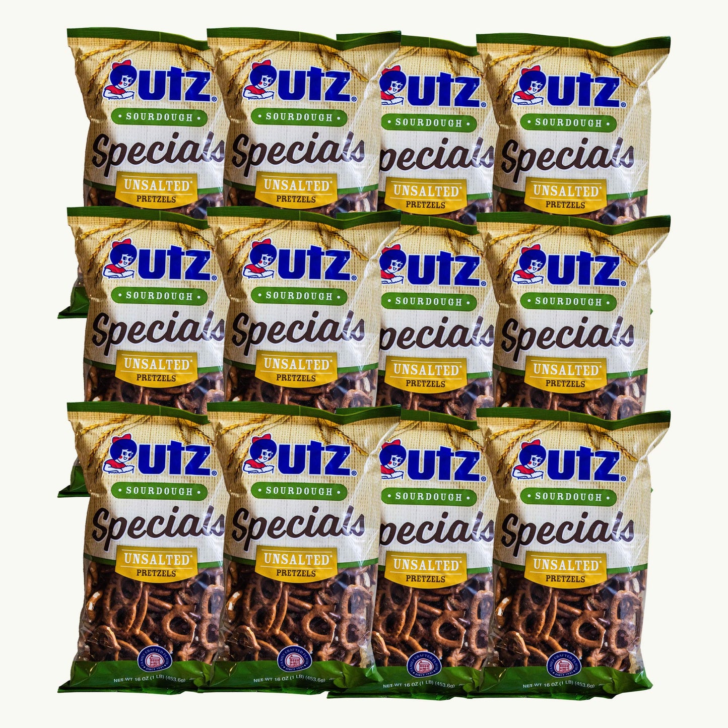 Utz Sourdough Specials Unsalted Pretzels 16oz