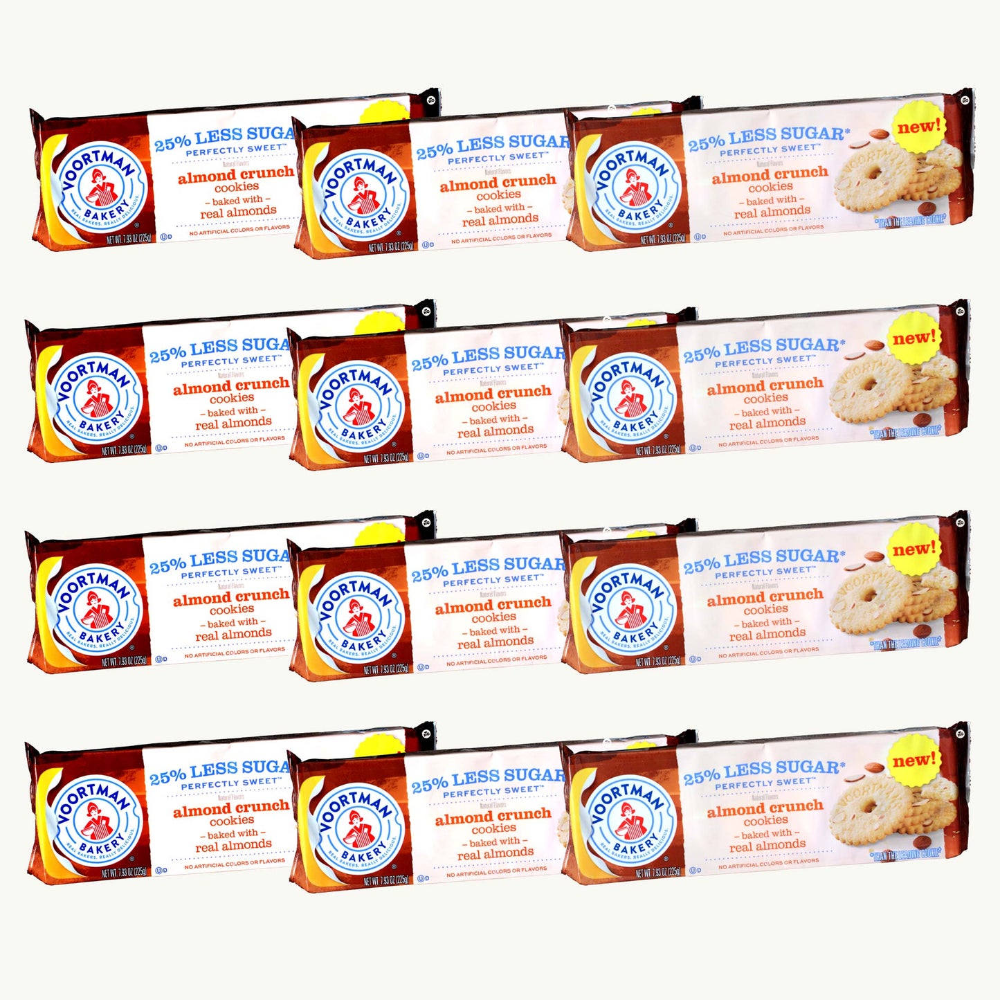 Voortman 25% Less Sugar Almond Crunch Cookies 7.93oz