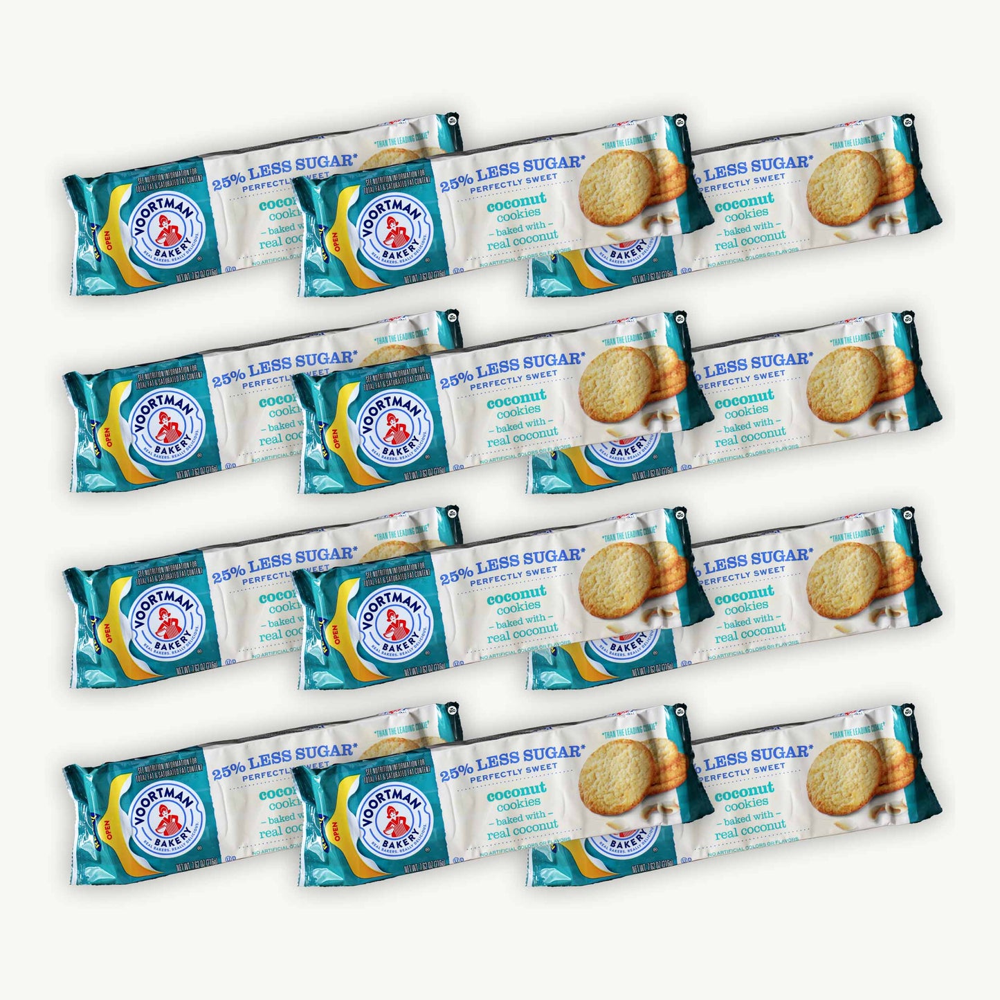 Voortman 25% Less Sugar Coconut Cookies 7.62oz