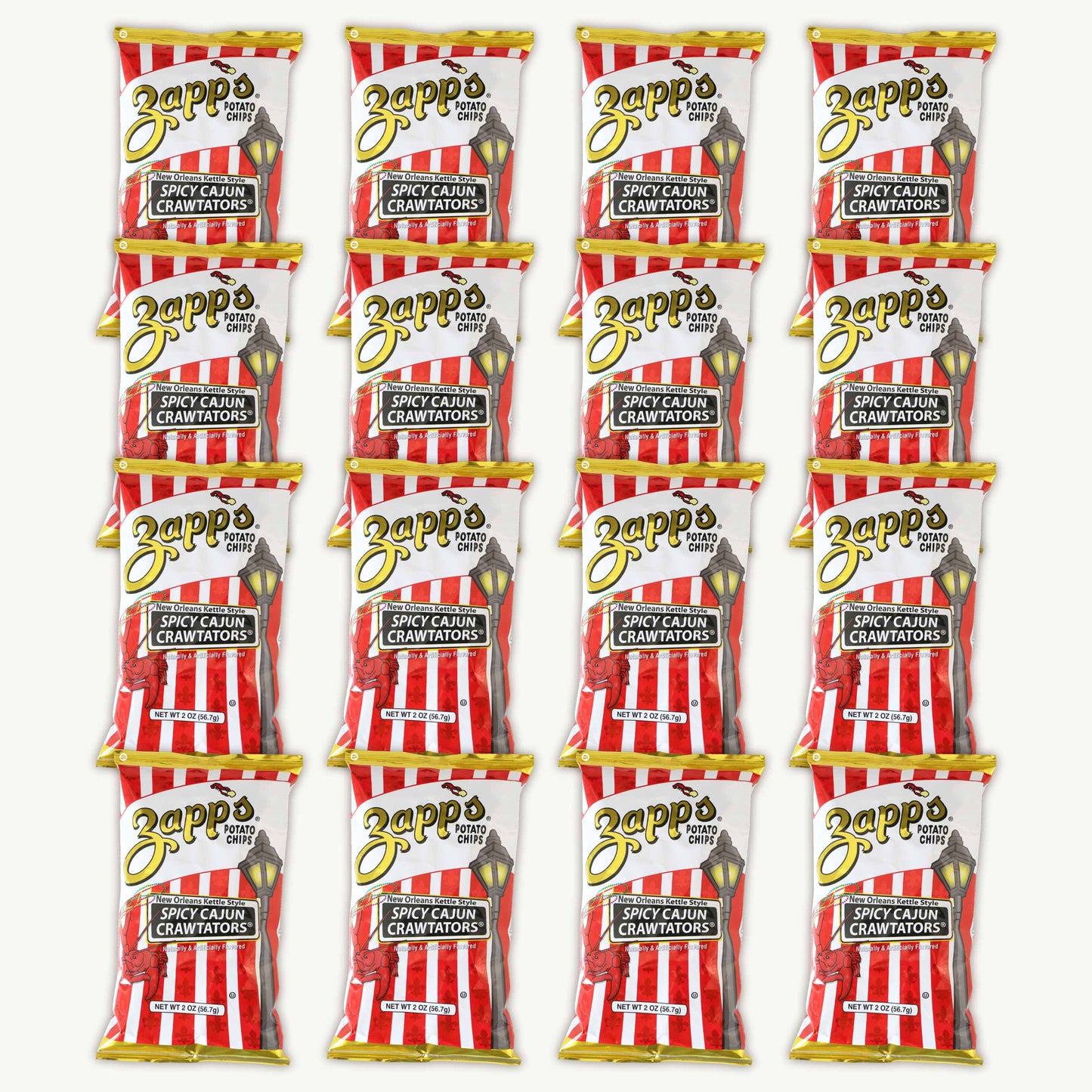 Zapp's Spicy Cajun Crawtators Kettle Potato Chips 2oz