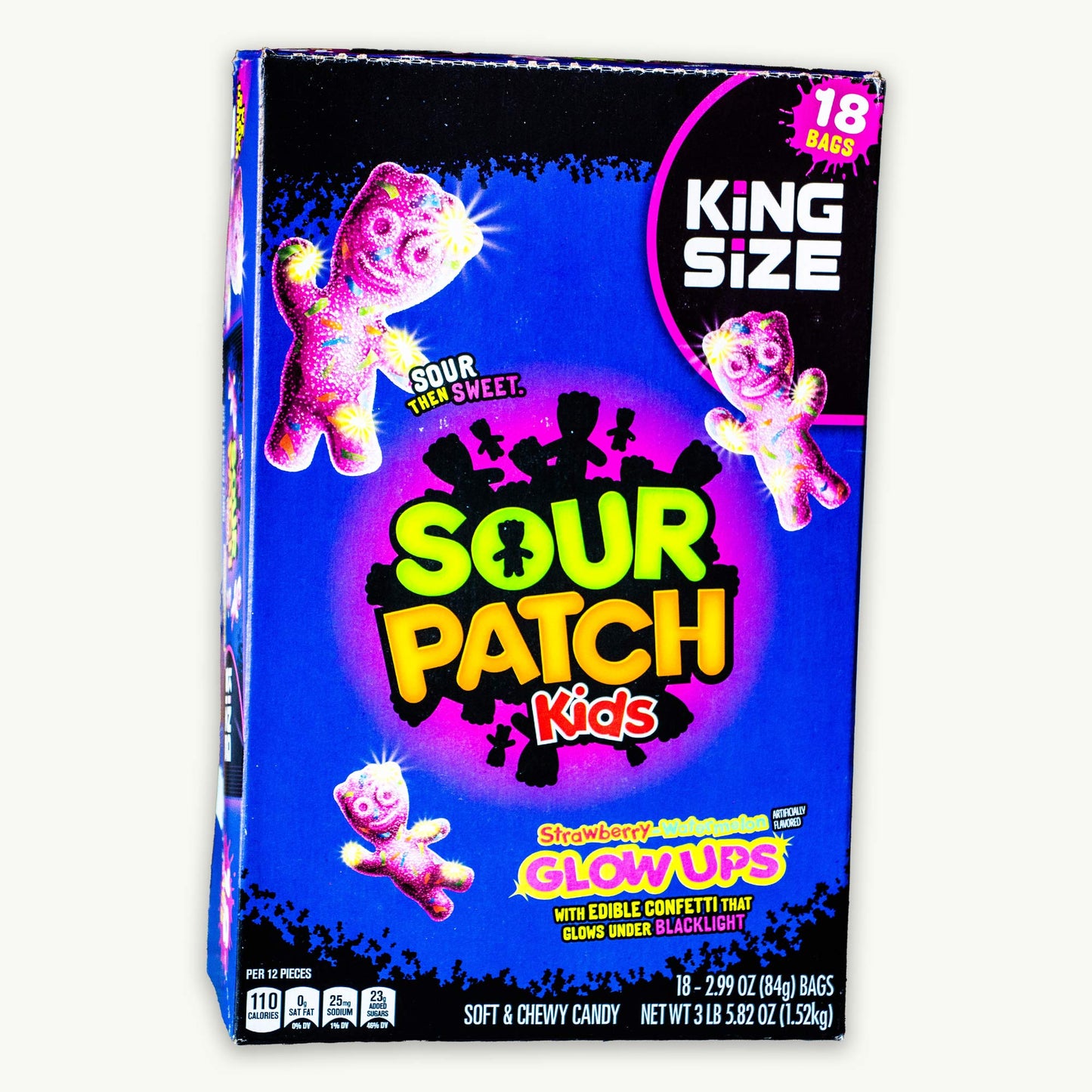 Sour Patch Kids Strawberry Watermelon Glow Ups 2.99oz