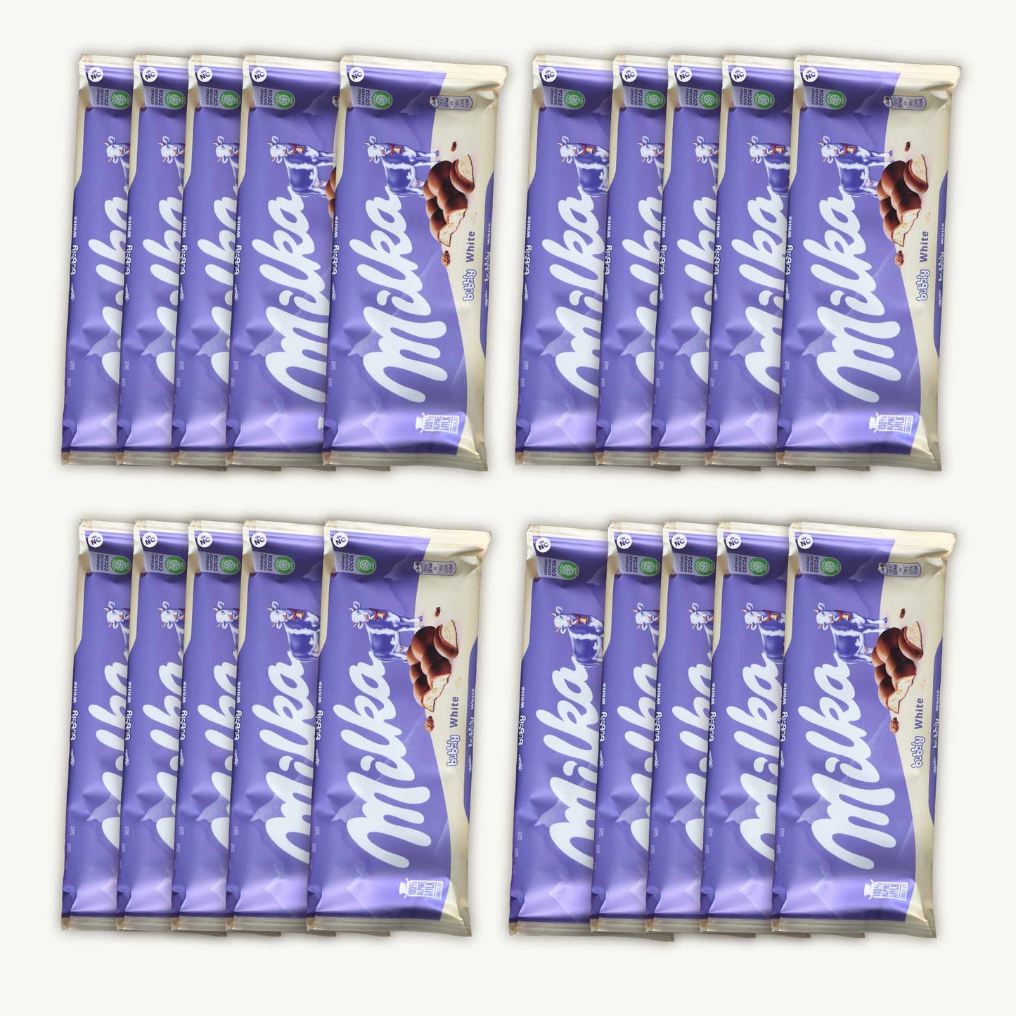 Milka Bubbly White Chocolate Candy Bar 100g