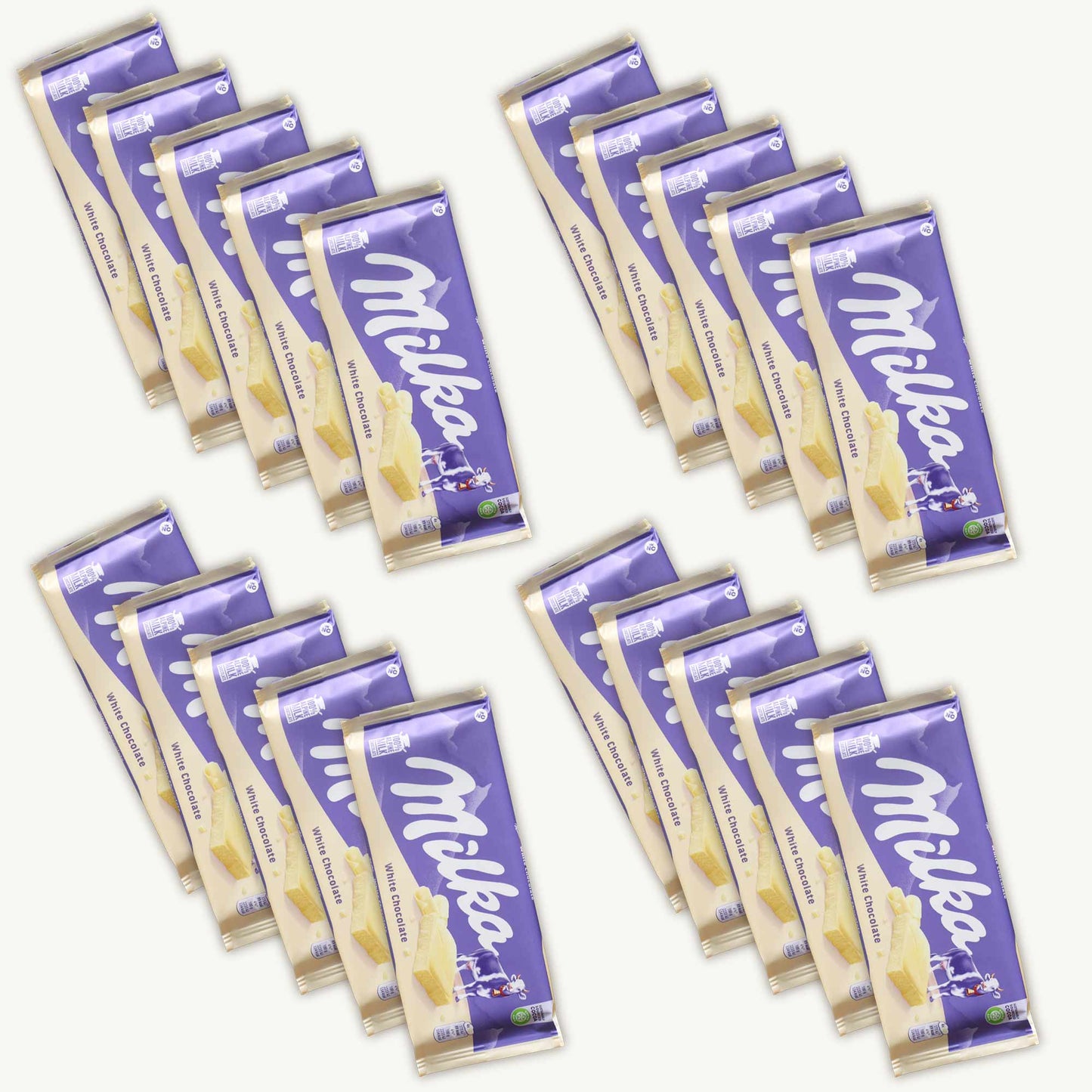 Milka White Chocolate Candy Bar 100g