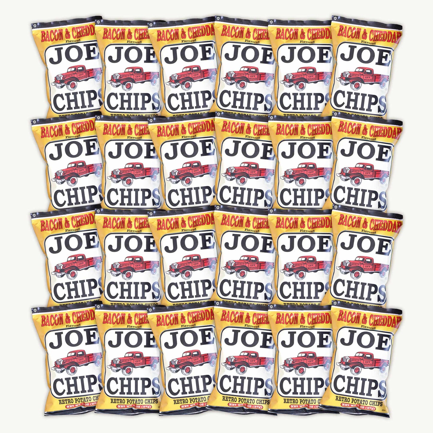 Joe Chips Bacon Cheddar Retro Potato Chips 2oz