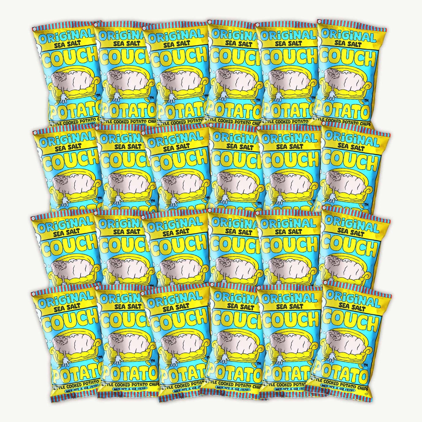 Joe Chips Original Sea Salt Kettle Couch Potato Chips 2oz