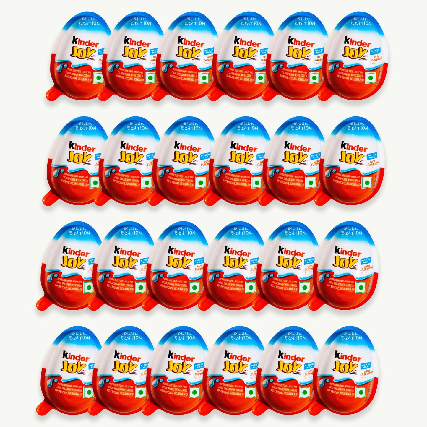 Kinder Joy Surprise Chocolate Egg Blue Edition 0.7oz, 20g