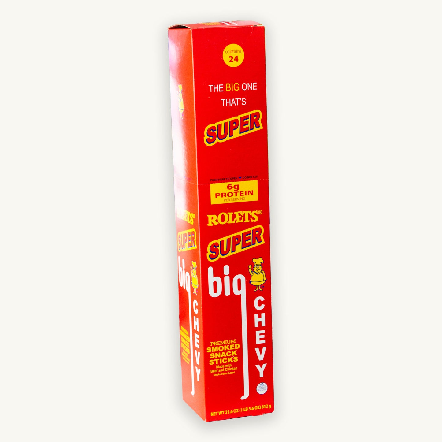 Rolets Super Big Chewy Premium Smoked Snack Sticks 0.9oz