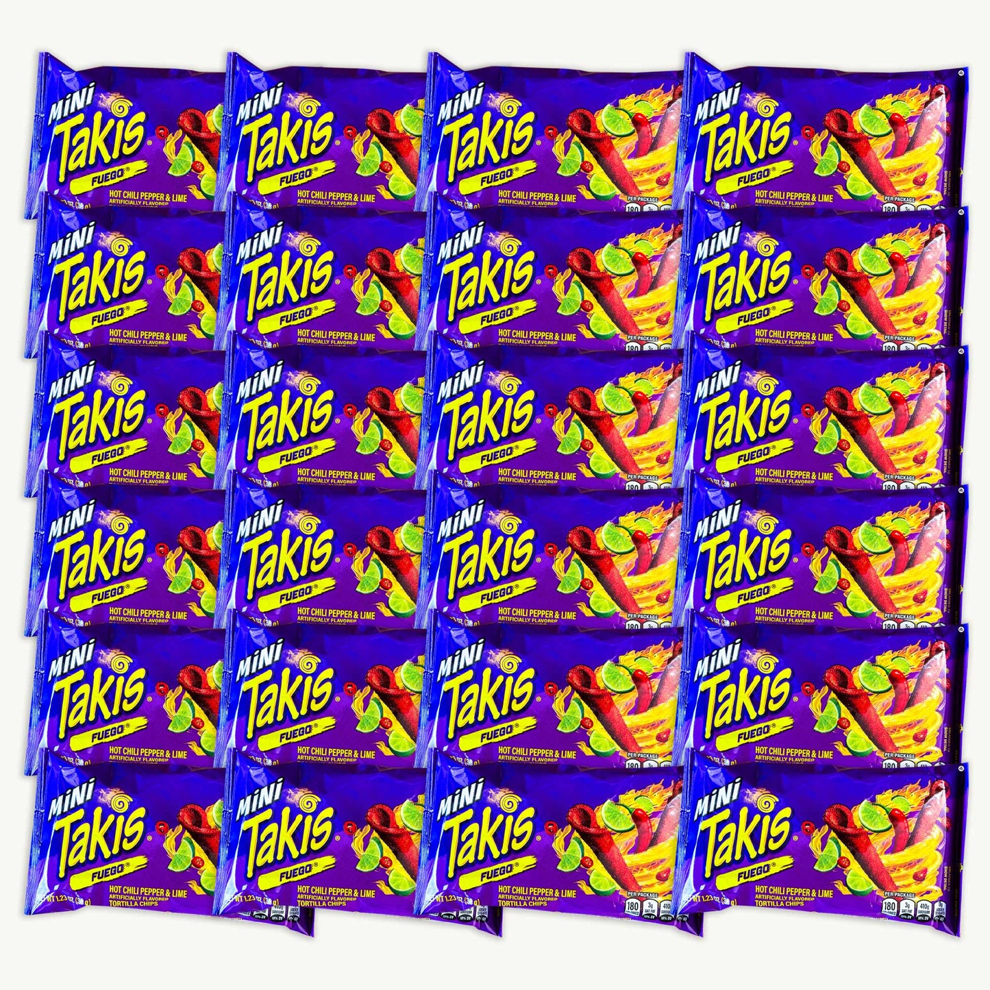 Takis Fuego Chili Pepper Lime Mini Tortilla Chips 1.23oz