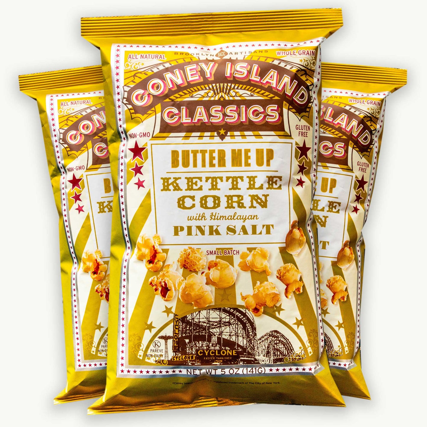 Coney Island Classics Butter Me Up Pink Salt Kettle Popcorn 5oz