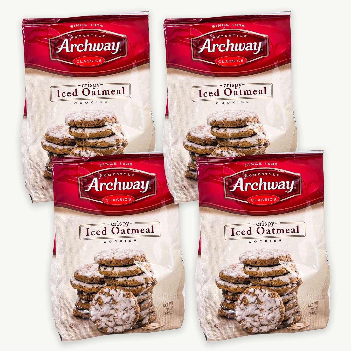 Archway Crispy Iced Oatmeal Cookies 12oz