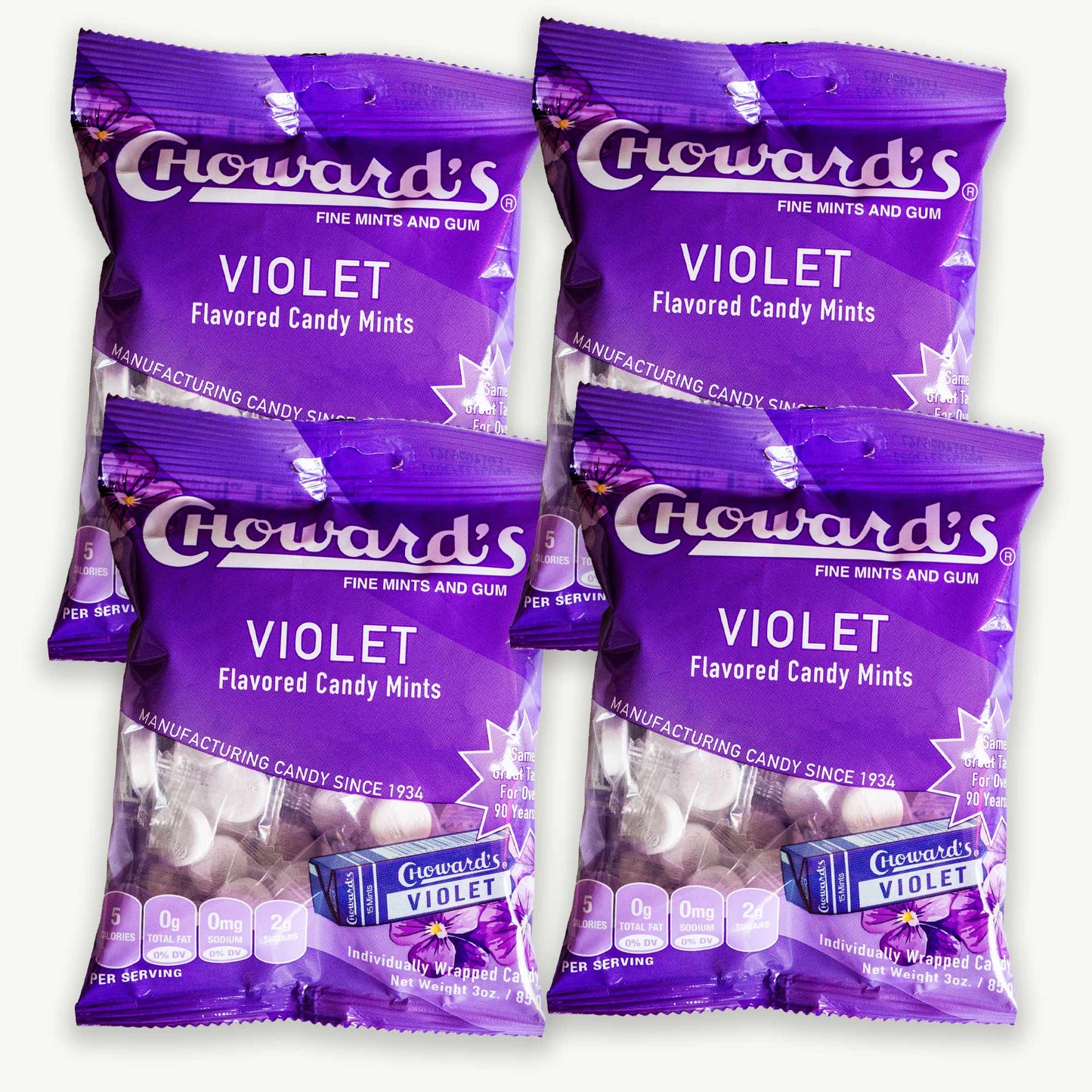 Choward's Violet Candy Mints 3oz
