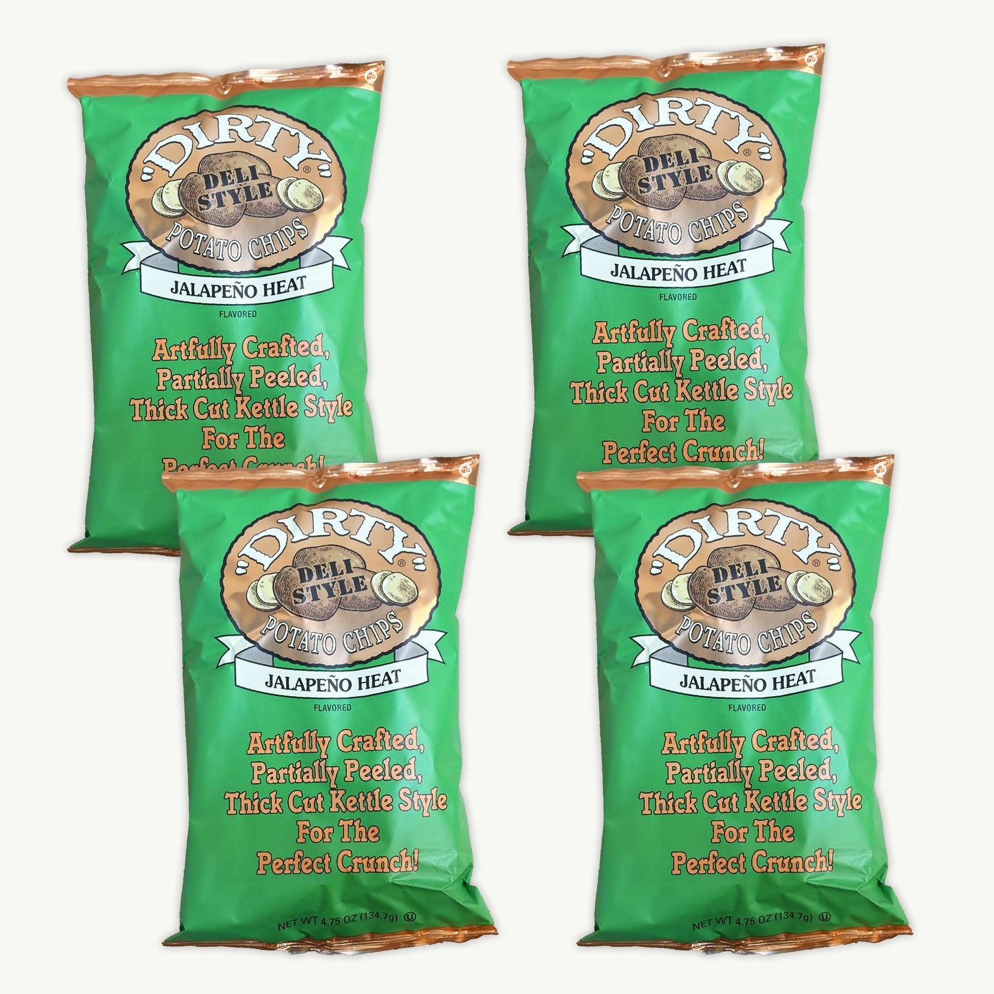 Dirty Jalapeno Heat Kettle Potato Chips 4.75oz