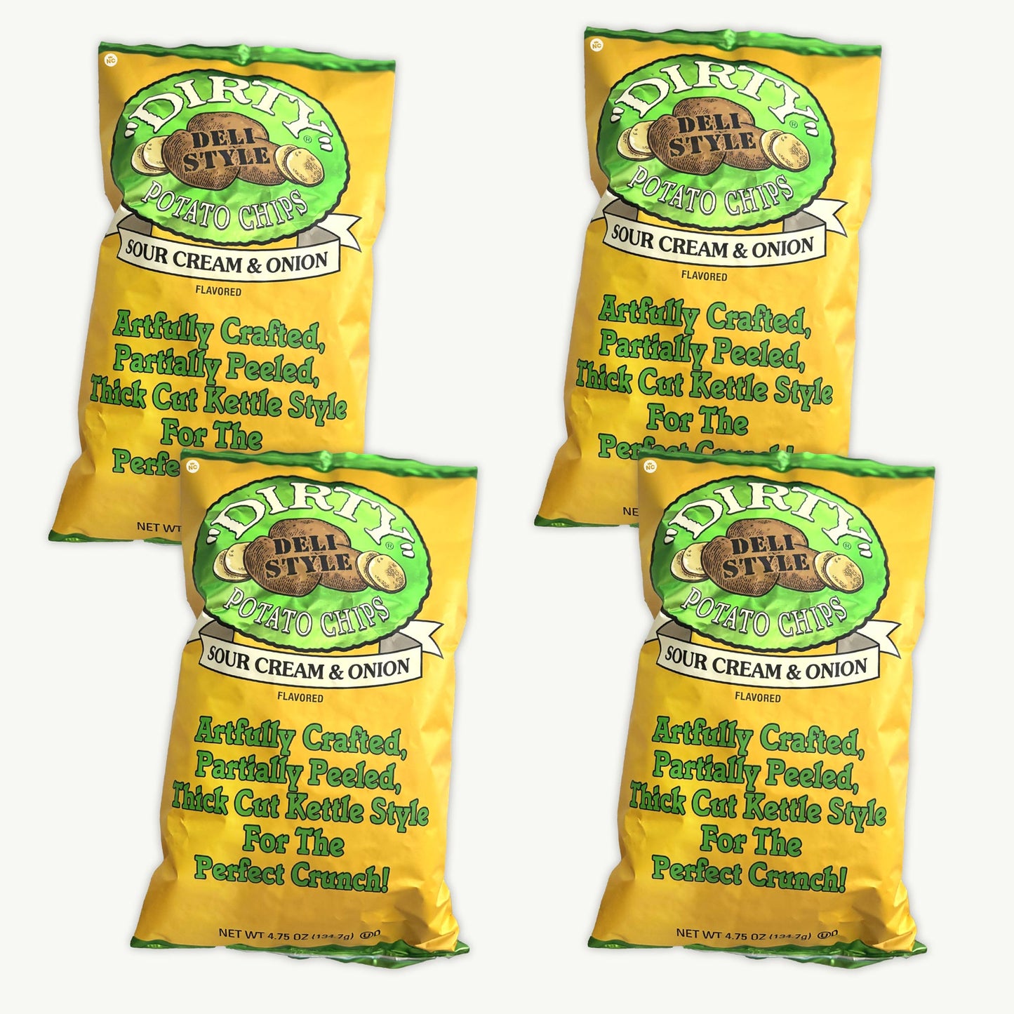 Dirty Sour Cream Onion Kettle Potato Chips 4.75oz
