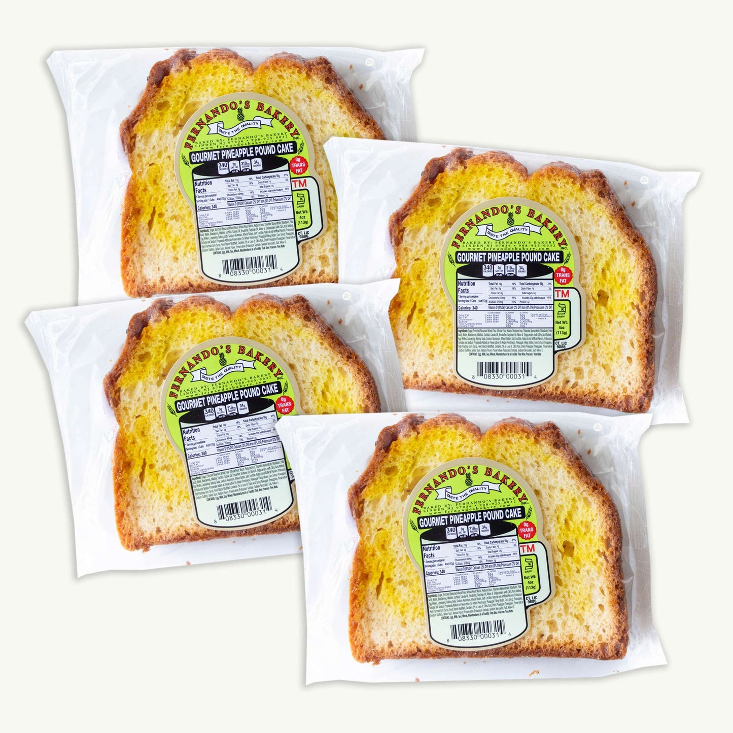 Fernando's Gourmet Pineapple Pound Cake 4oz