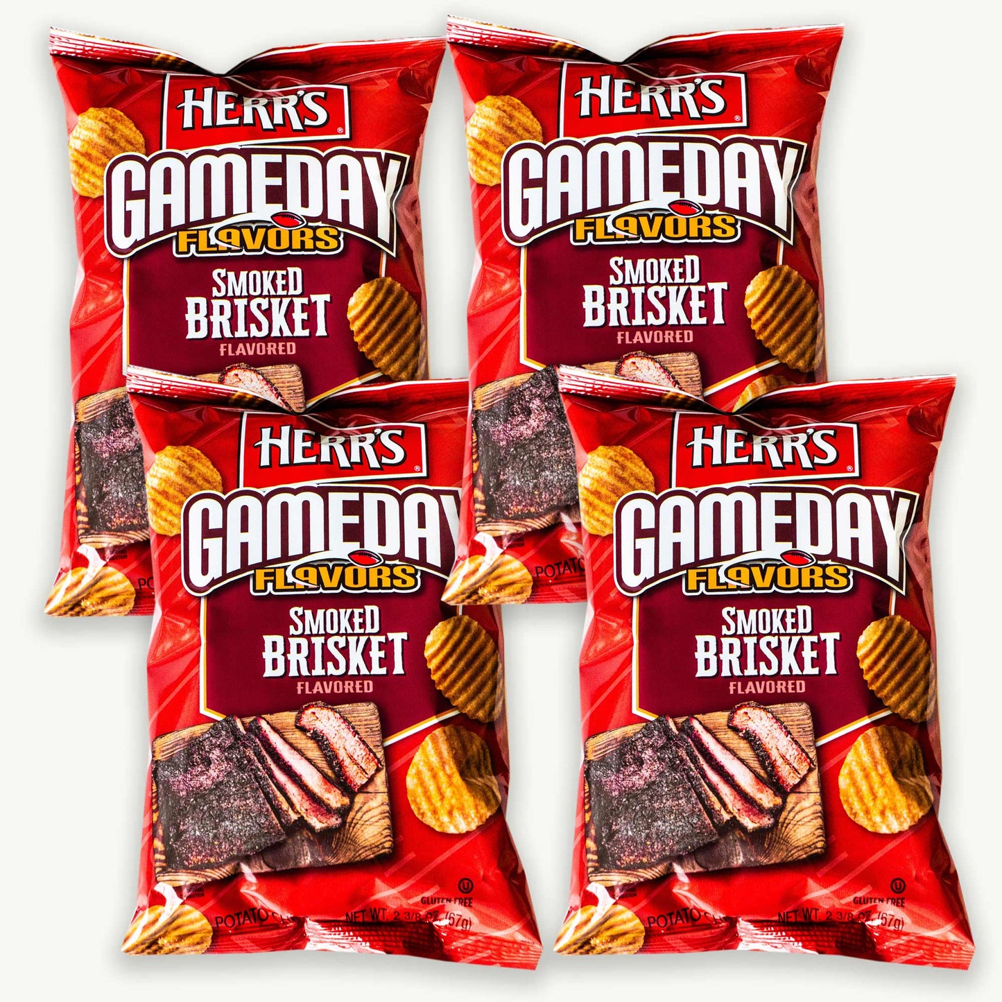 Herr’s Gameday Flavors Smoked Brisket Potato Chips 2.37oz
