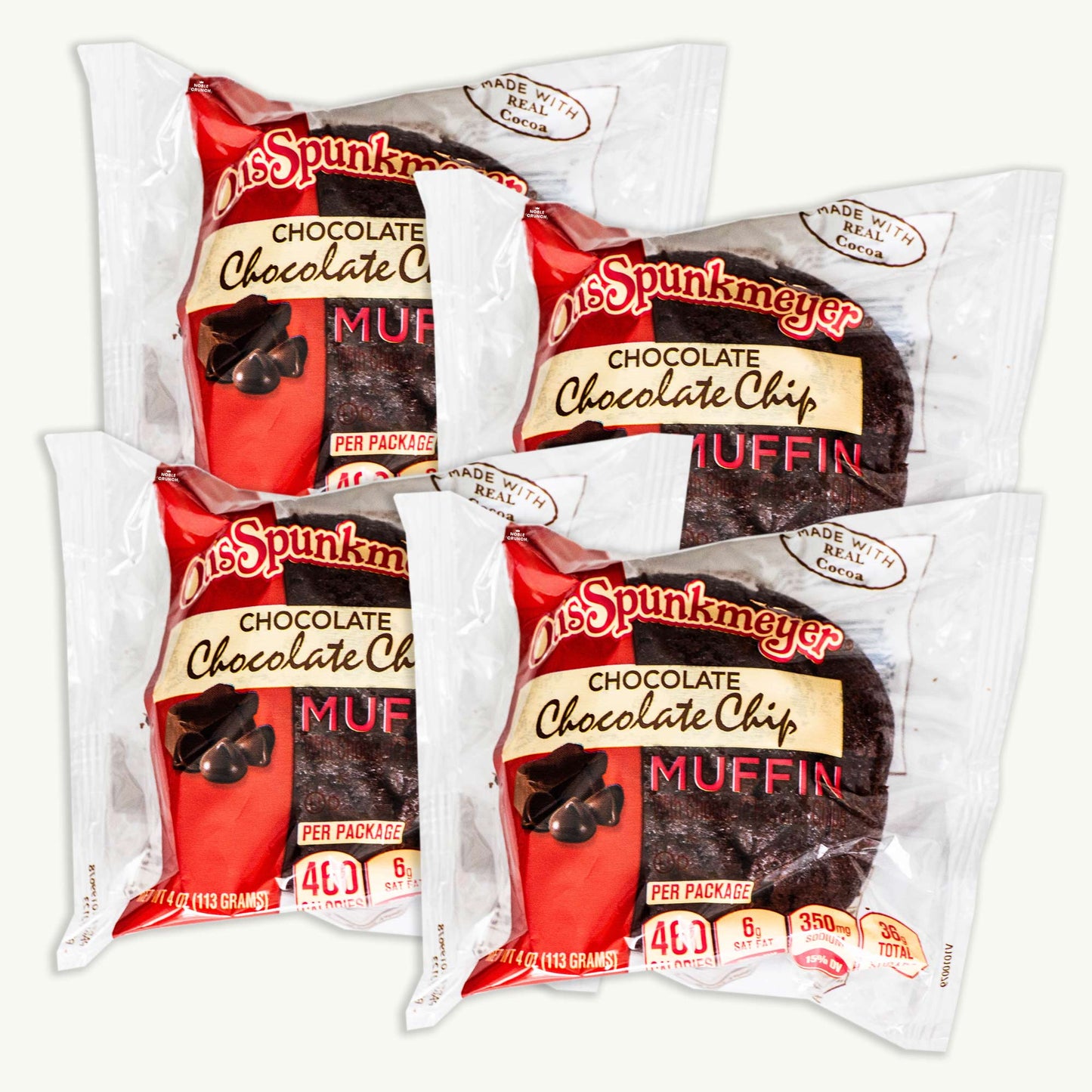 Otis Spunkmeyer Chocolate Chocolate Chip Muffins 4oz