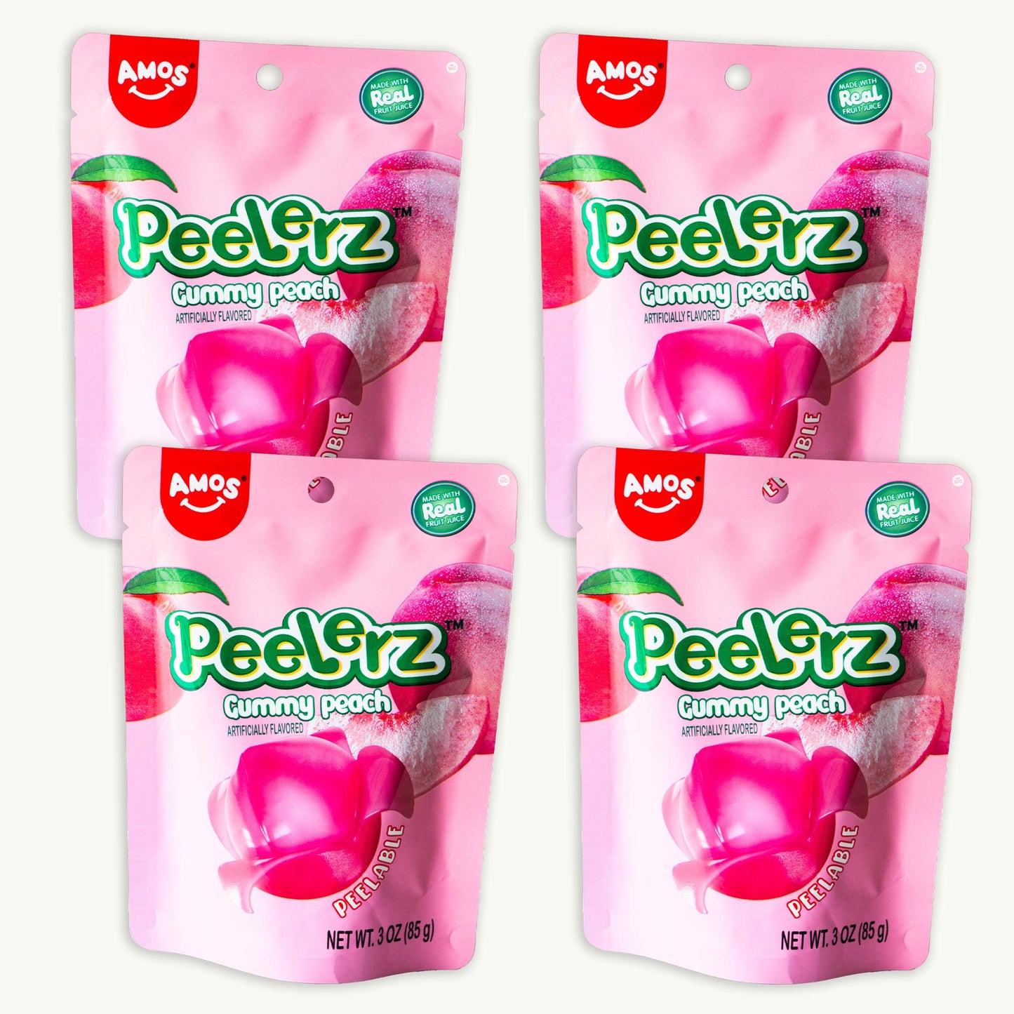 Peelerz Peach Peelable Gummy Candy 3oz