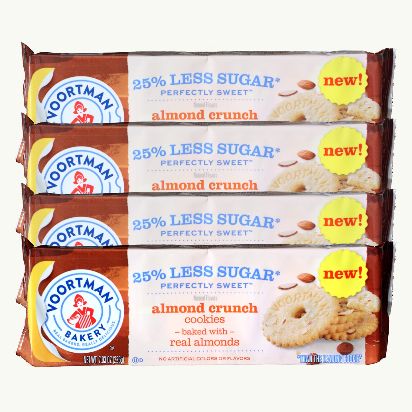 Voortman 25% Less Sugar Almond Crunch Cookies 7.93oz