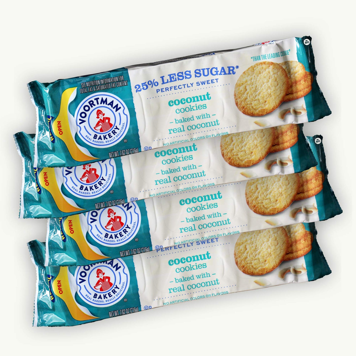 Voortman 25% Less Sugar Coconut Cookies 7.62oz