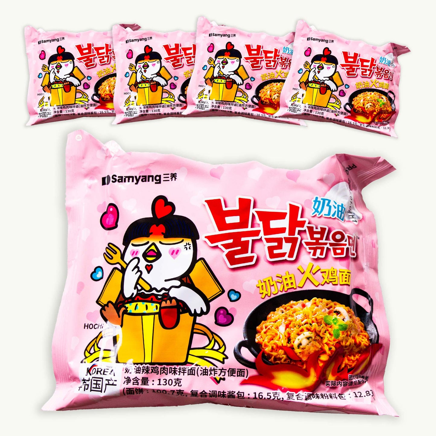Samyang Buldak Creamy Carbonara Spicy Chicken Ramen Noodles 130g