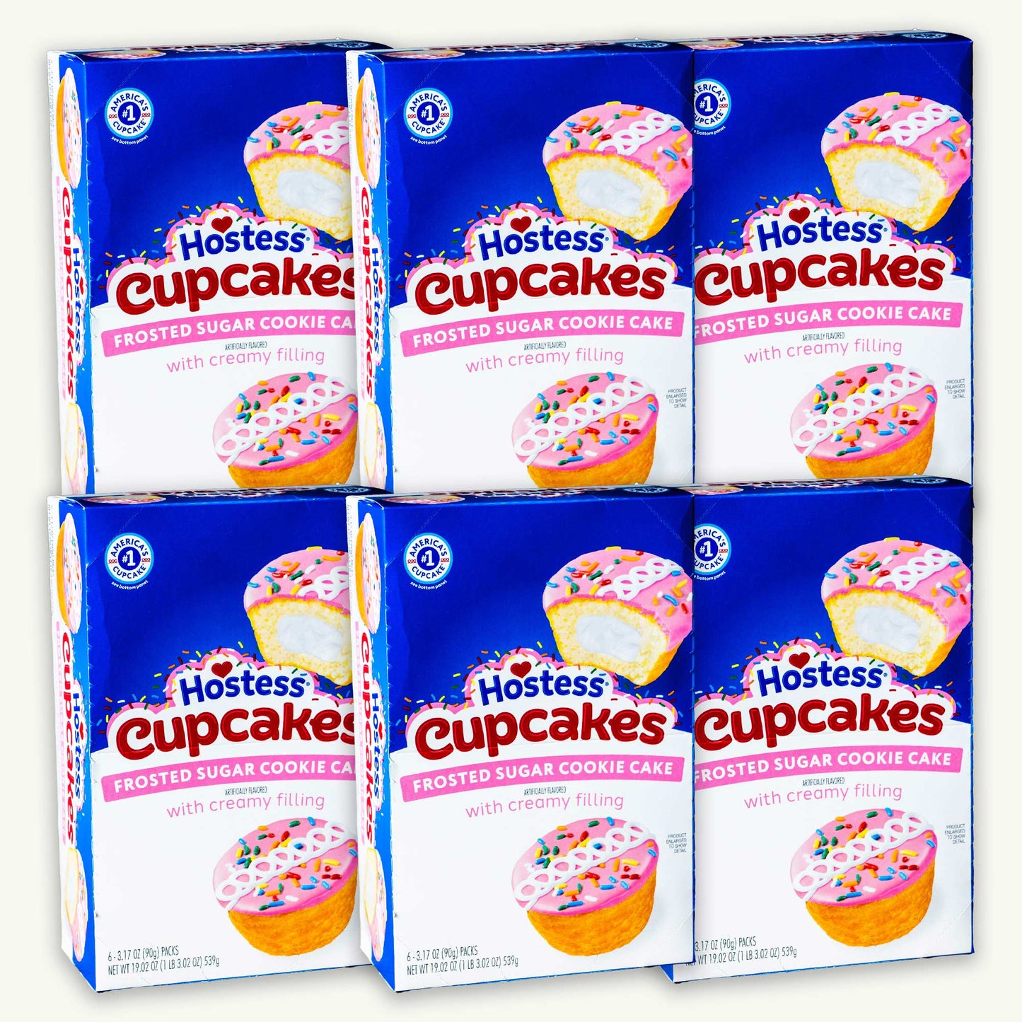 Hostess Frosted Sugar Cookie Cake Cupcakes 3.17oz
