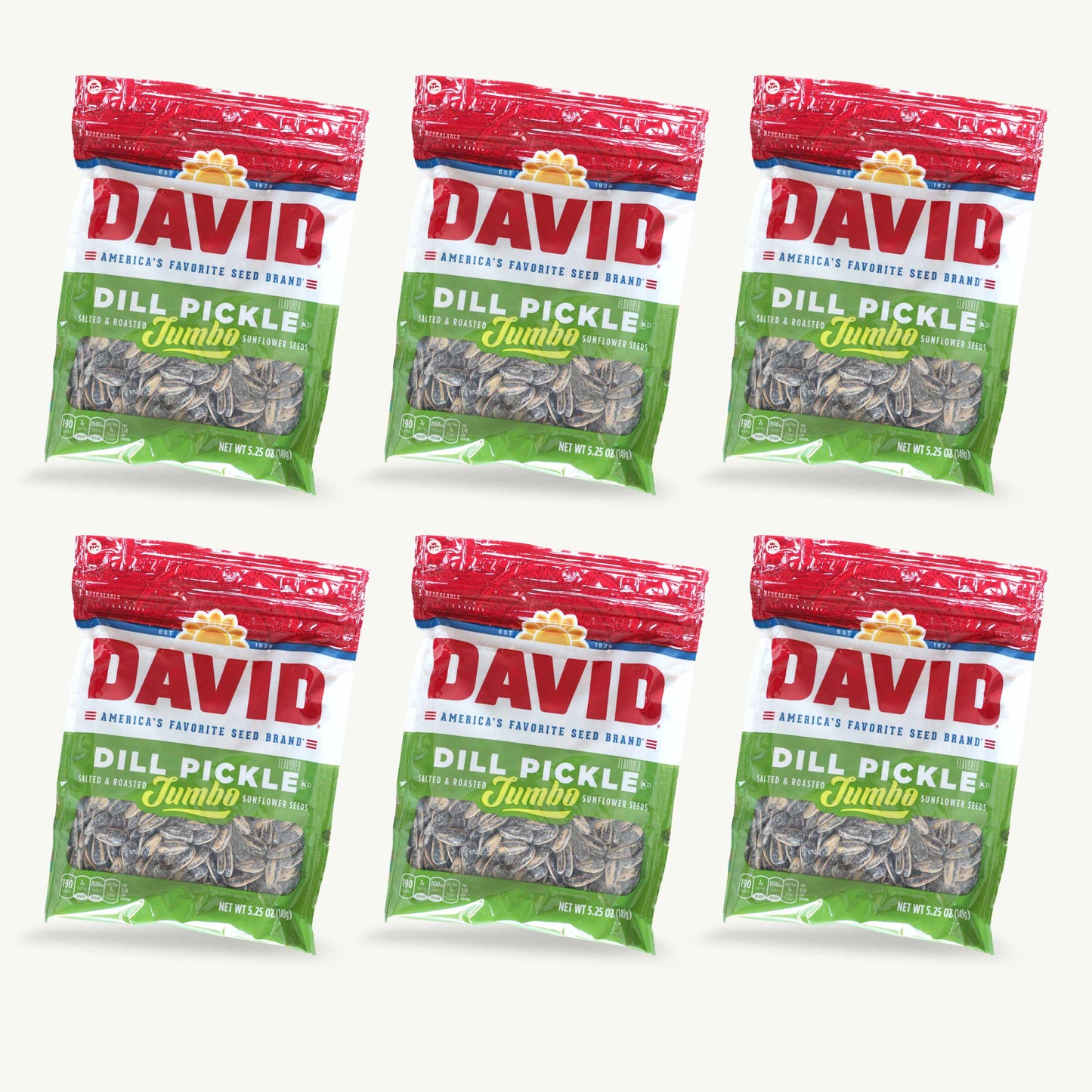 David Jumbo Dill Pickle Sunflower Seeds 5.25oz