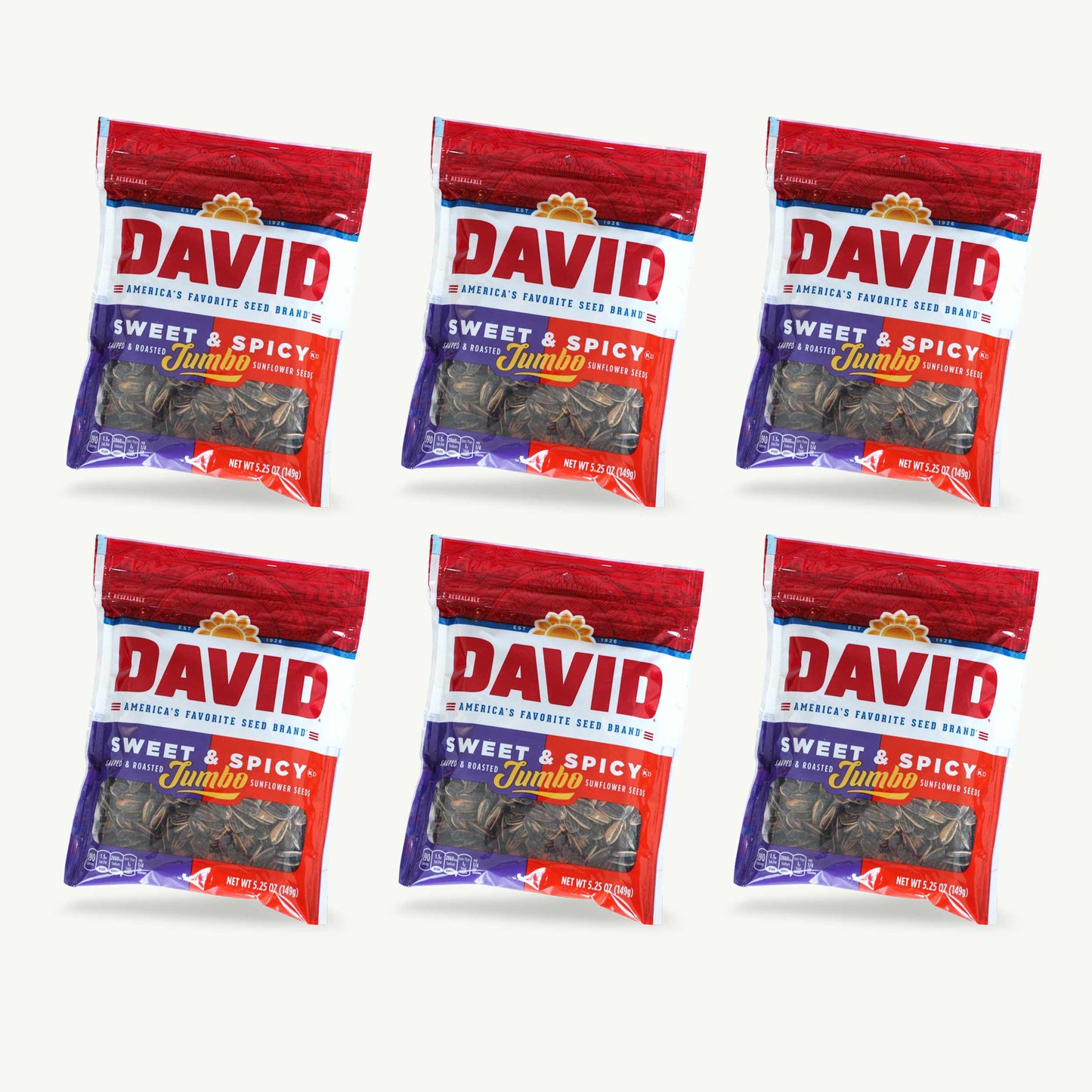 David Jumbo Sweet Spicy Sunflower Seeds 5.25oz