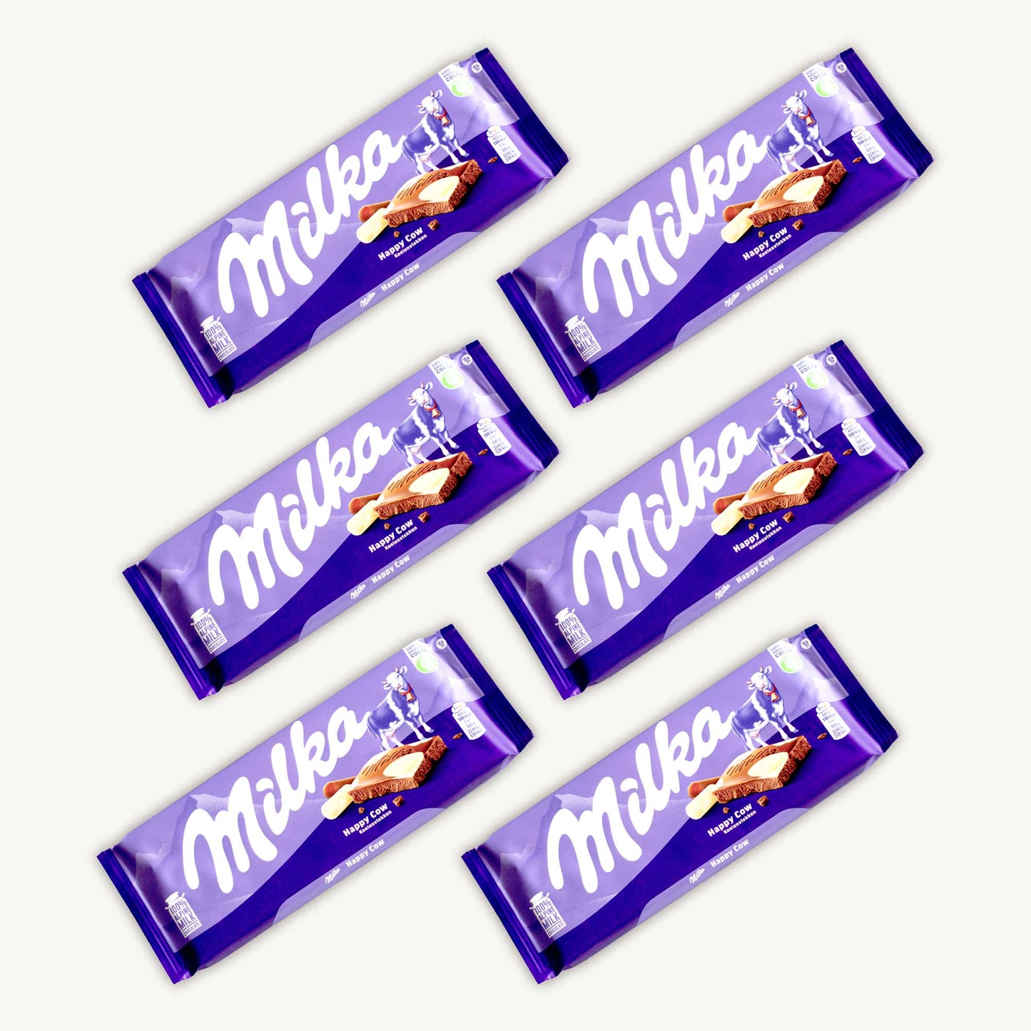 Milka Happy Cow Chocolate Candy Bar 100g