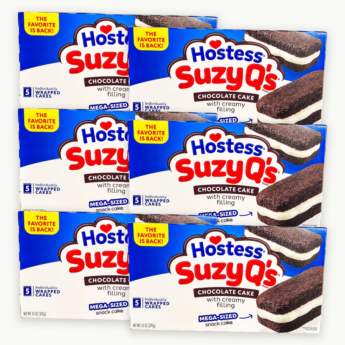Hostess Suzy Q's Creme Filled Chocolate Cakes 5ct 13oz