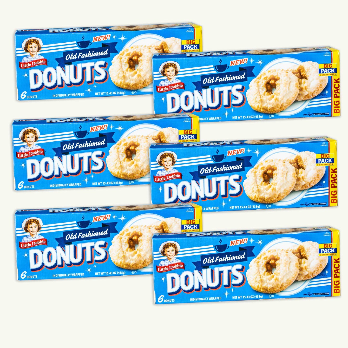 Little Debbie Old Fashioned Donuts 15.43oz 6ct