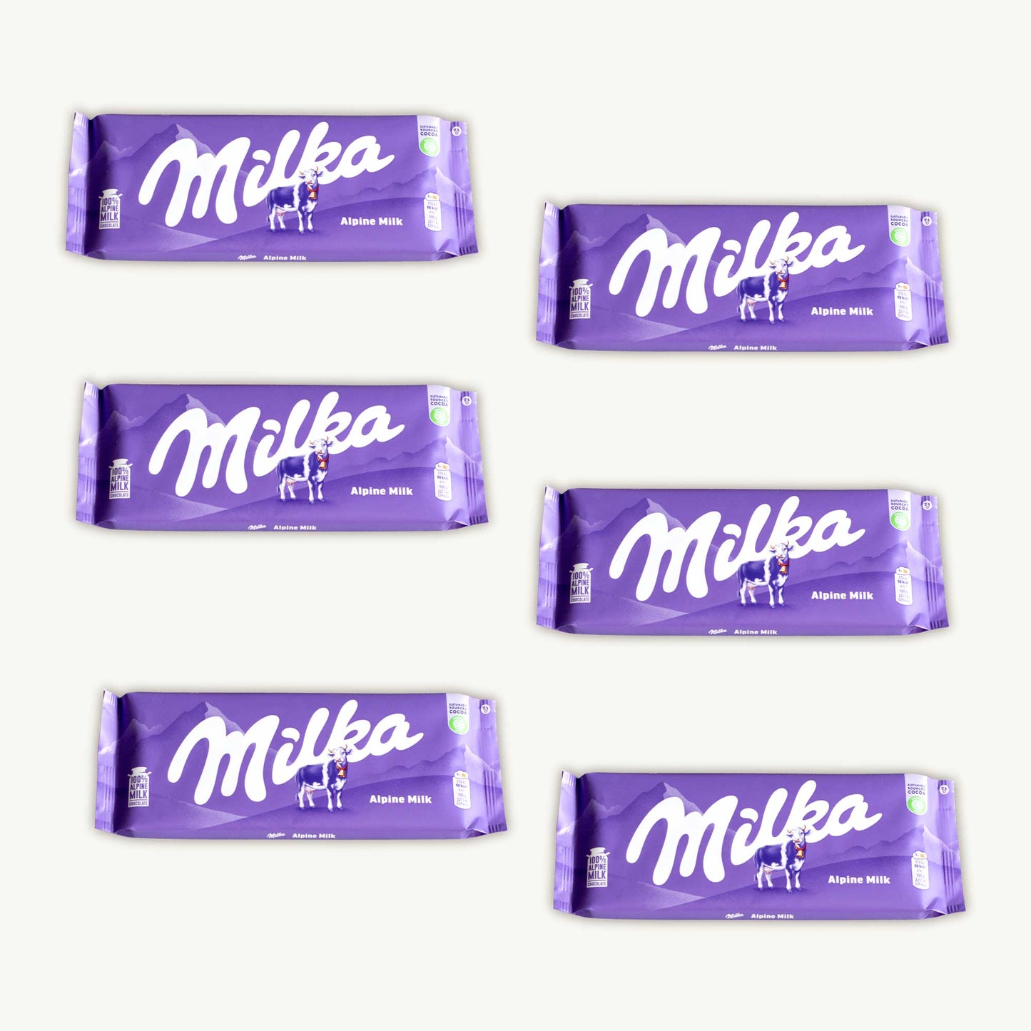 Milka Alpine Milk Chocolate Candy Bar 100g