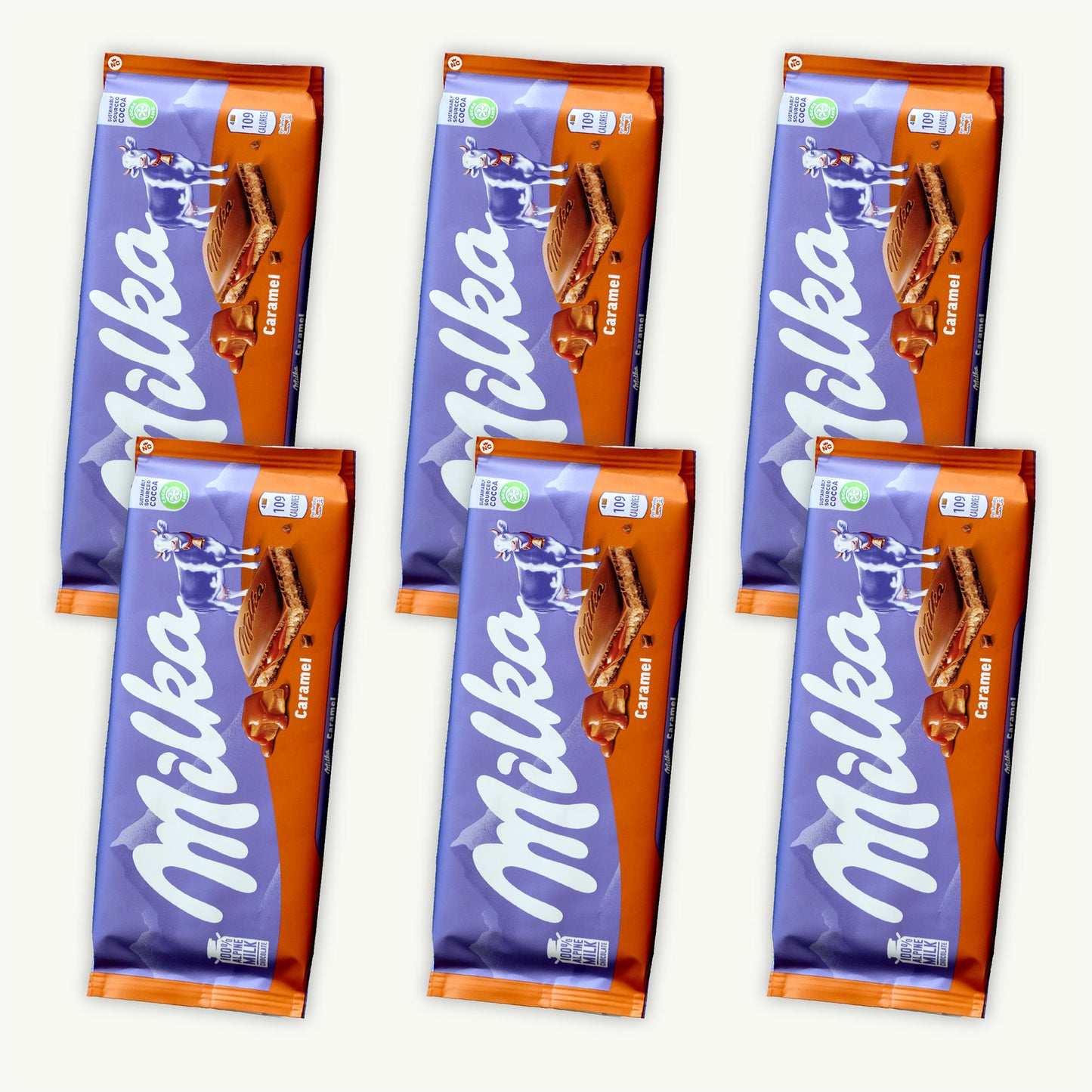 Milka Caramel Chocolate Candy Bar 100g